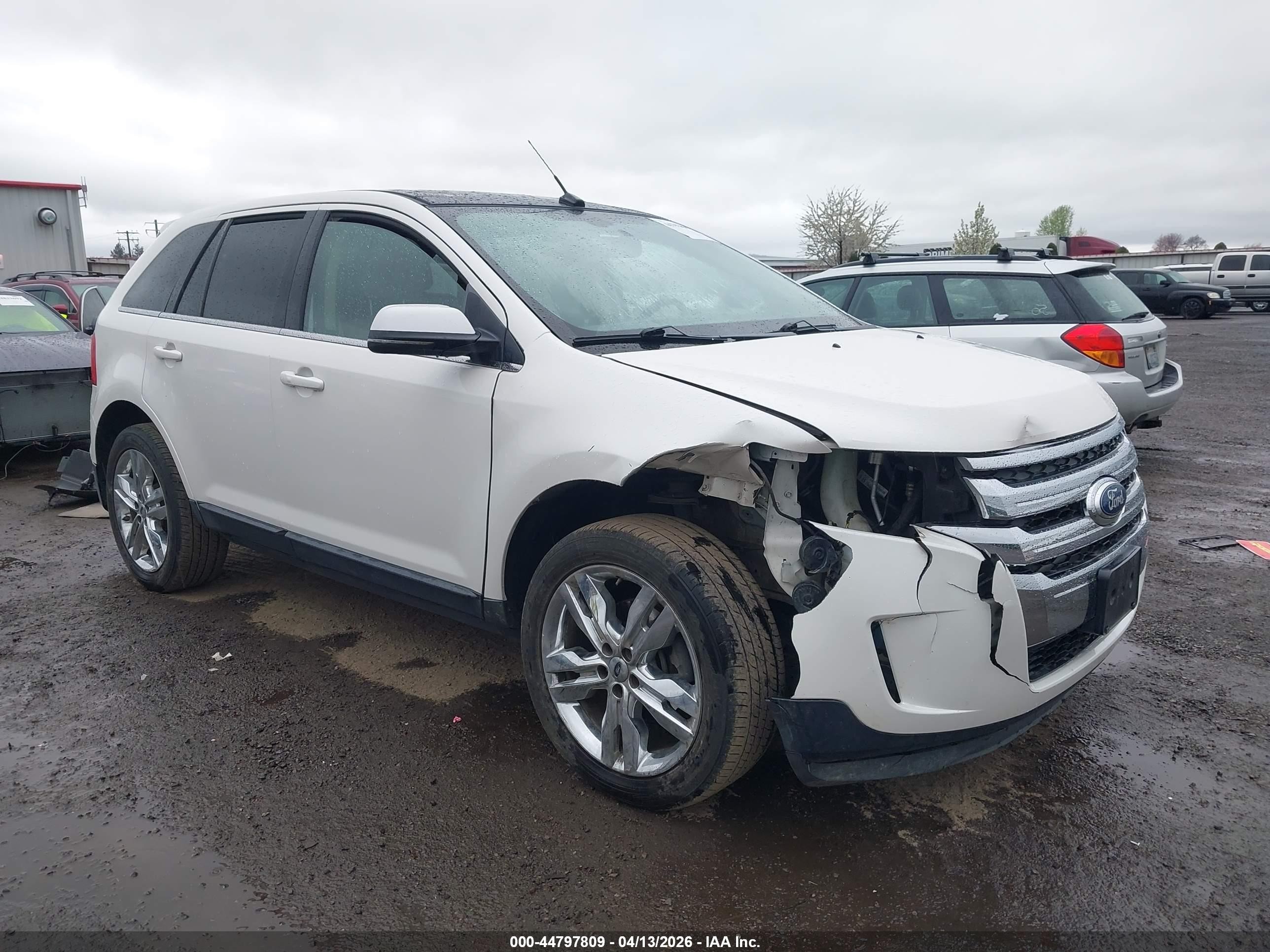 2012 Ford Edge Limited White vin: 2FMDK3KC2CBA93302