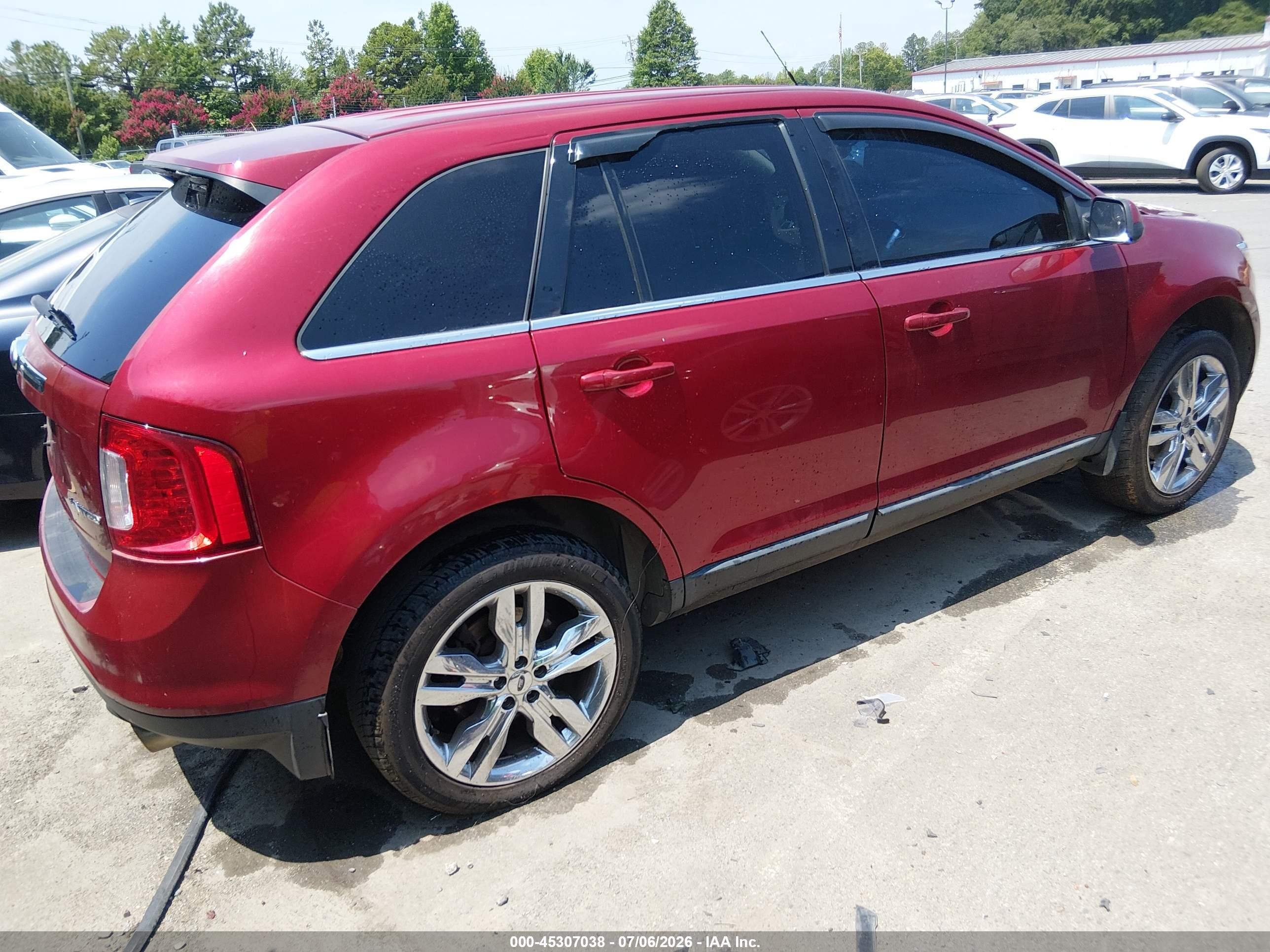 2013 Ford Edge Limited Red vin: 2FMDK3KC2DBA33201