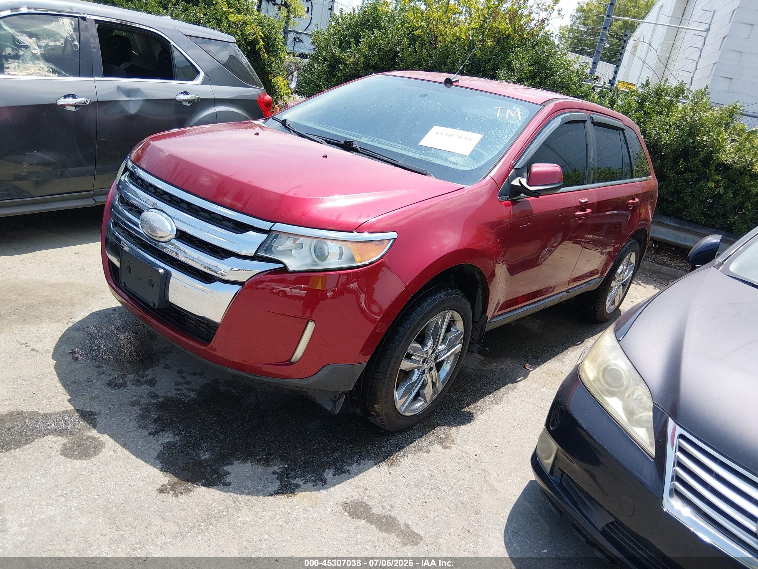 2013 Ford Edge Limited Red vin: 2FMDK3KC2DBA33201