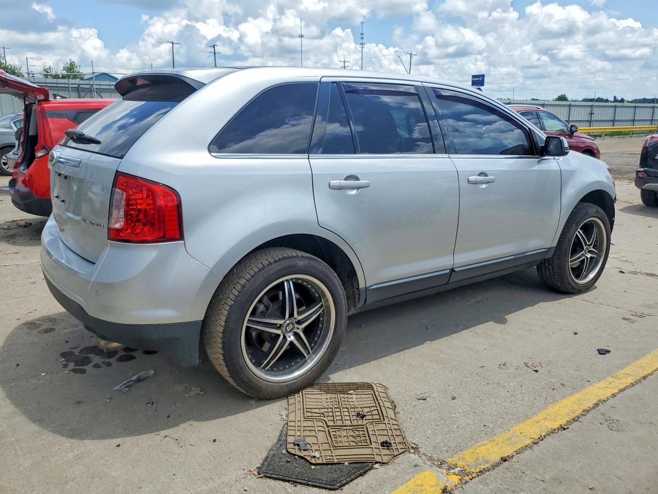 2013 Ford Edge Limited Silver vin: 2FMDK3KC2DBA63203