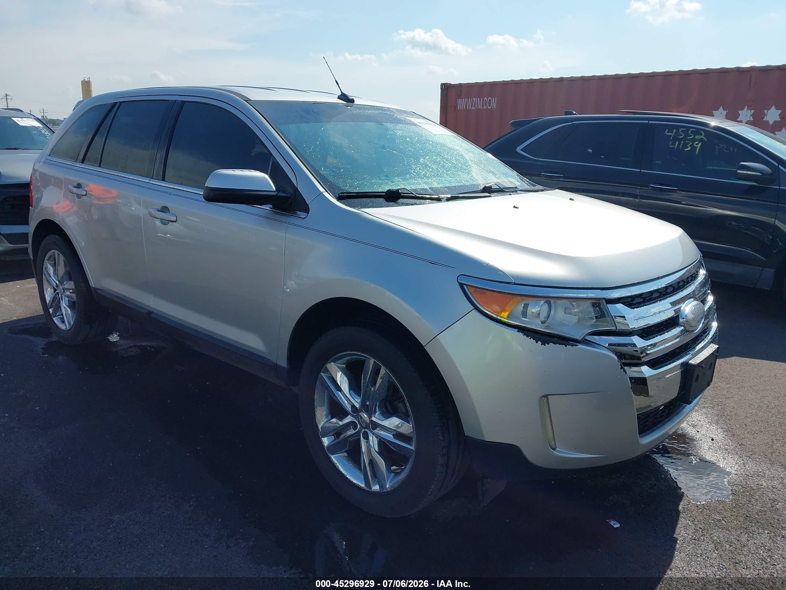 2013 Ford Edge Limited Silver vin: 2FMDK3KC2DBA76937