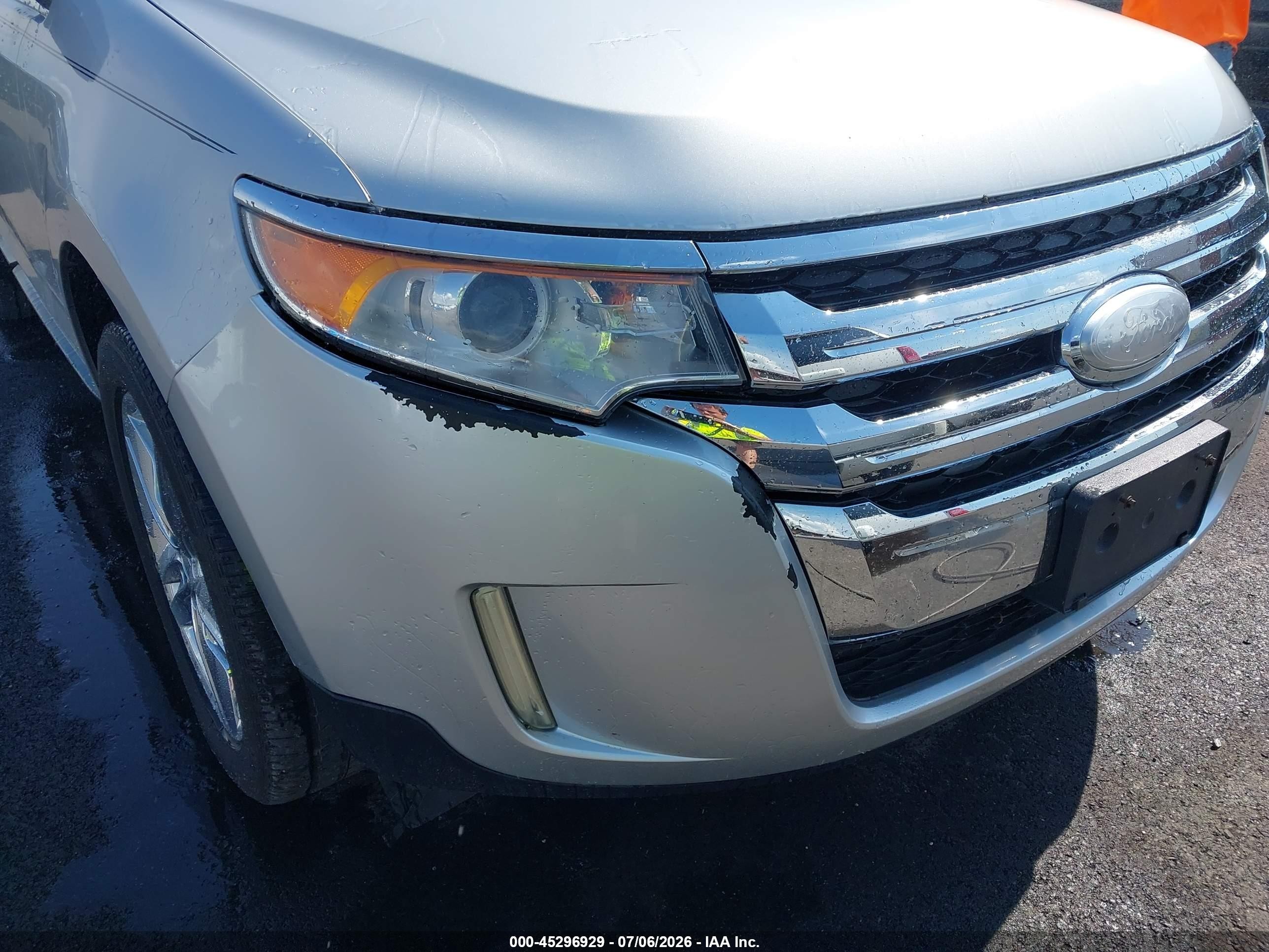 2013 Ford Edge Limited Silver vin: 2FMDK3KC2DBA76937