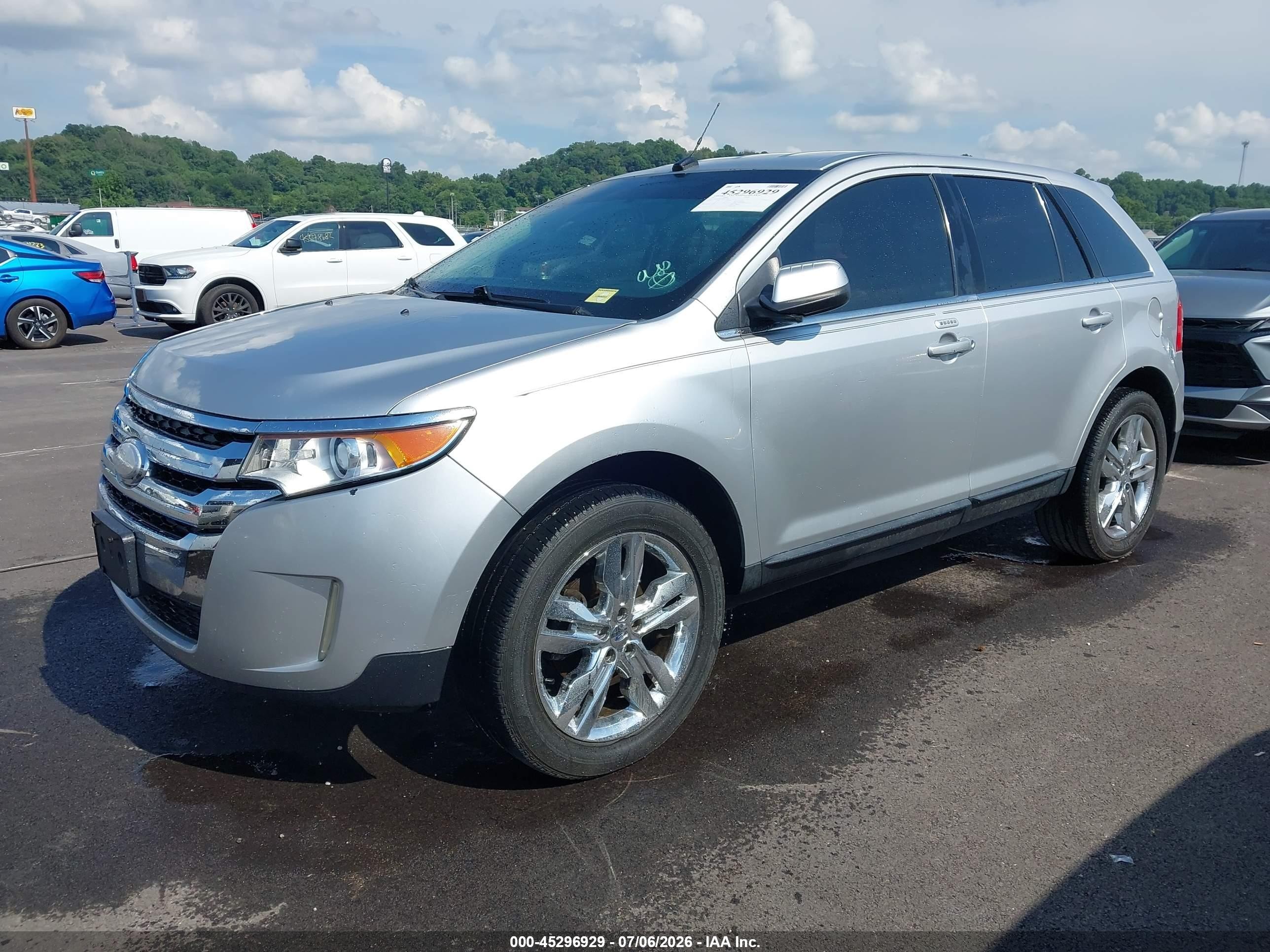 2013 Ford Edge Limited Silver vin: 2FMDK3KC2DBA76937