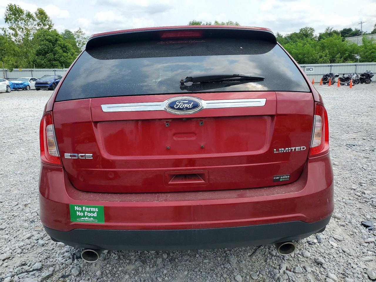 2013 Ford Edge Limited Burgundy vin: 2FMDK3KC2DBB02212