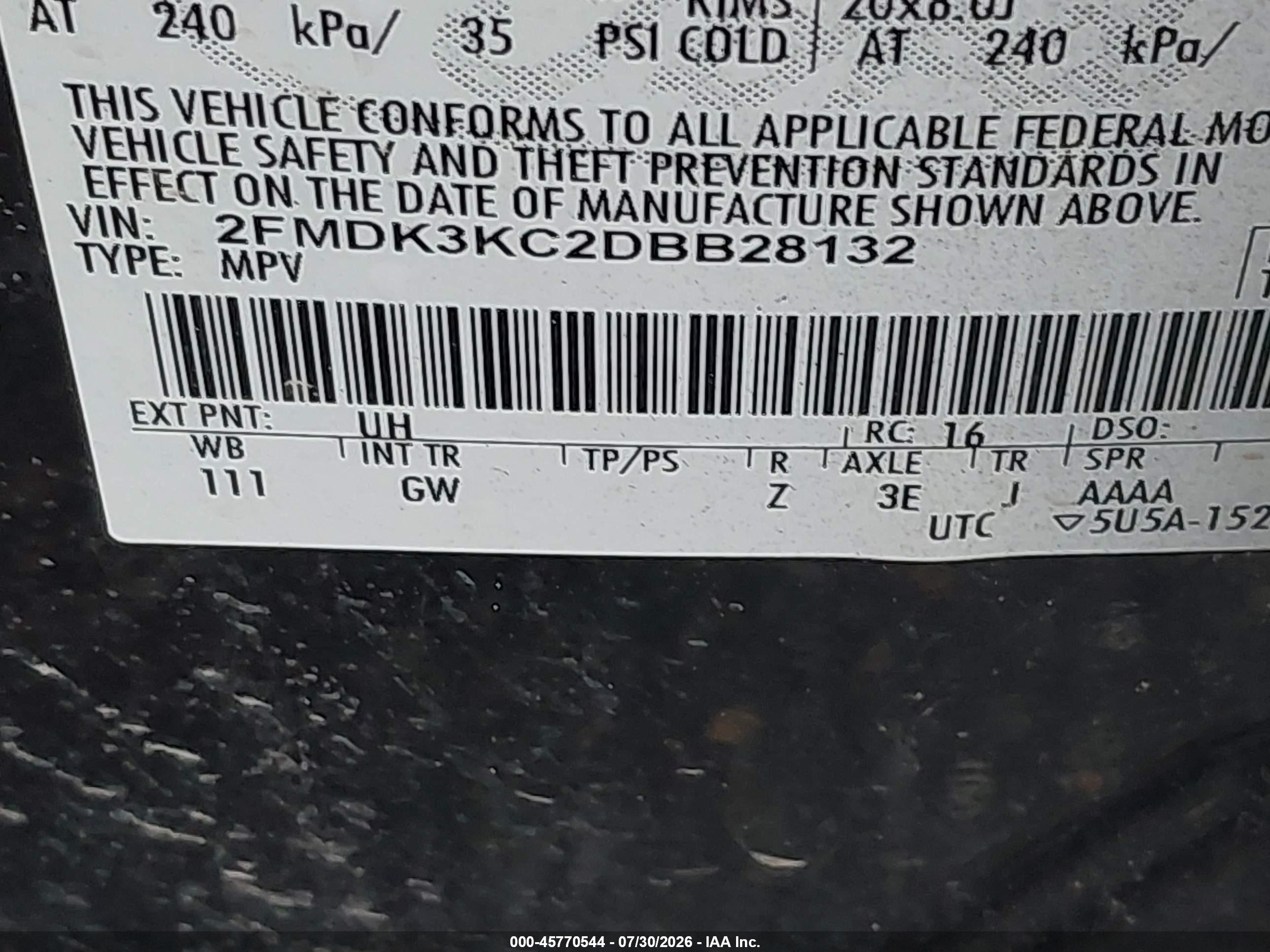 2013 Ford Edge Limited Black vin: 2FMDK3KC2DBB28132