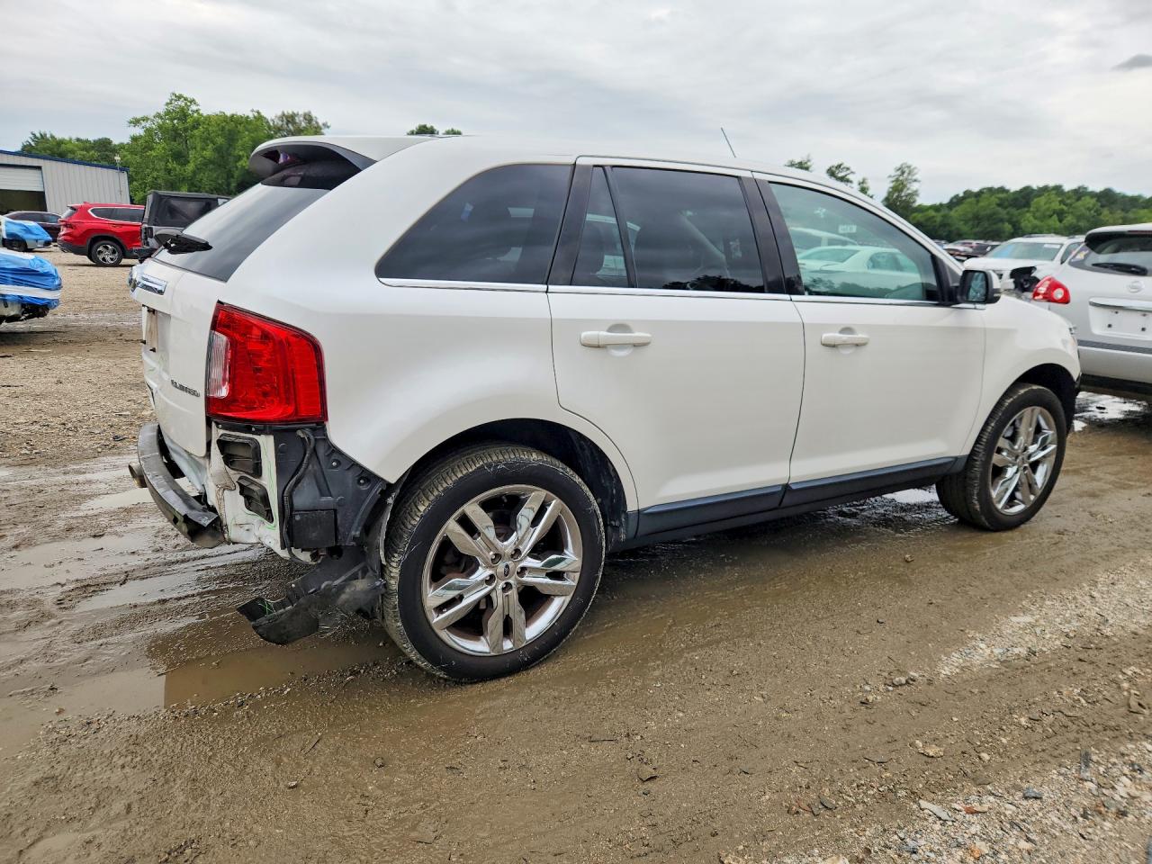 2013 Ford Edge Limited White vin: 2FMDK3KC2DBB57016