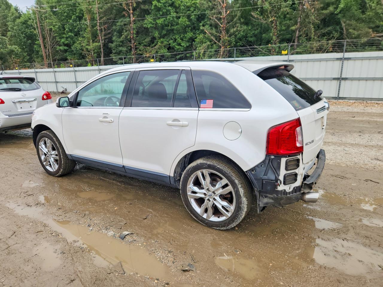 2013 Ford Edge Limited White vin: 2FMDK3KC2DBB57016