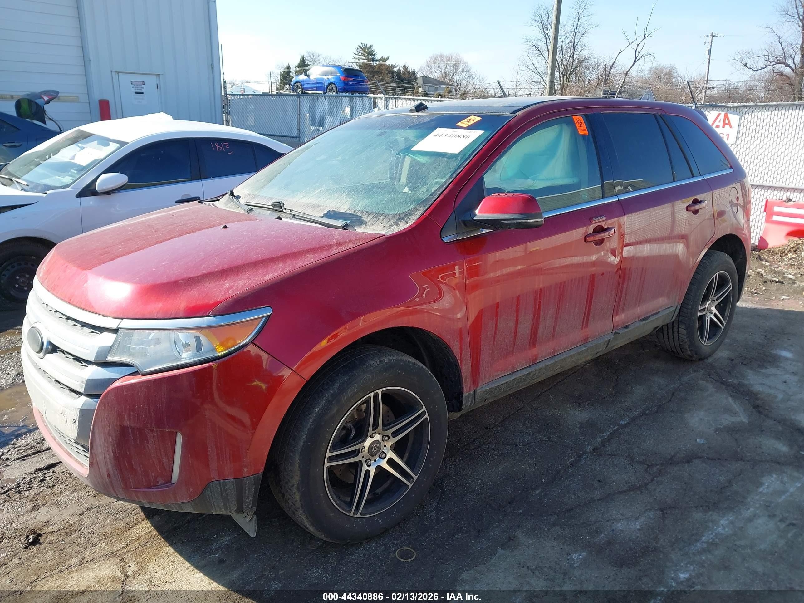 2013 Ford Edge Limited Red vin: 2FMDK3KC2DBC29672