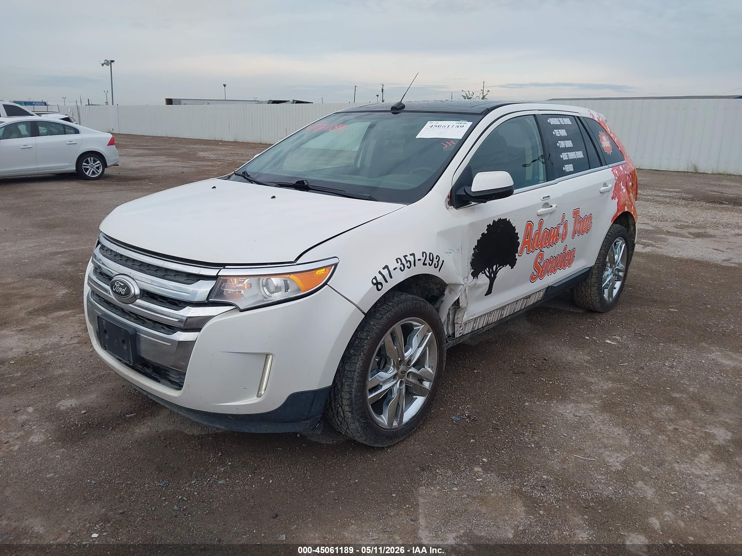 2013 Ford Edge Limited White vin: 2FMDK3KC2DBC96224