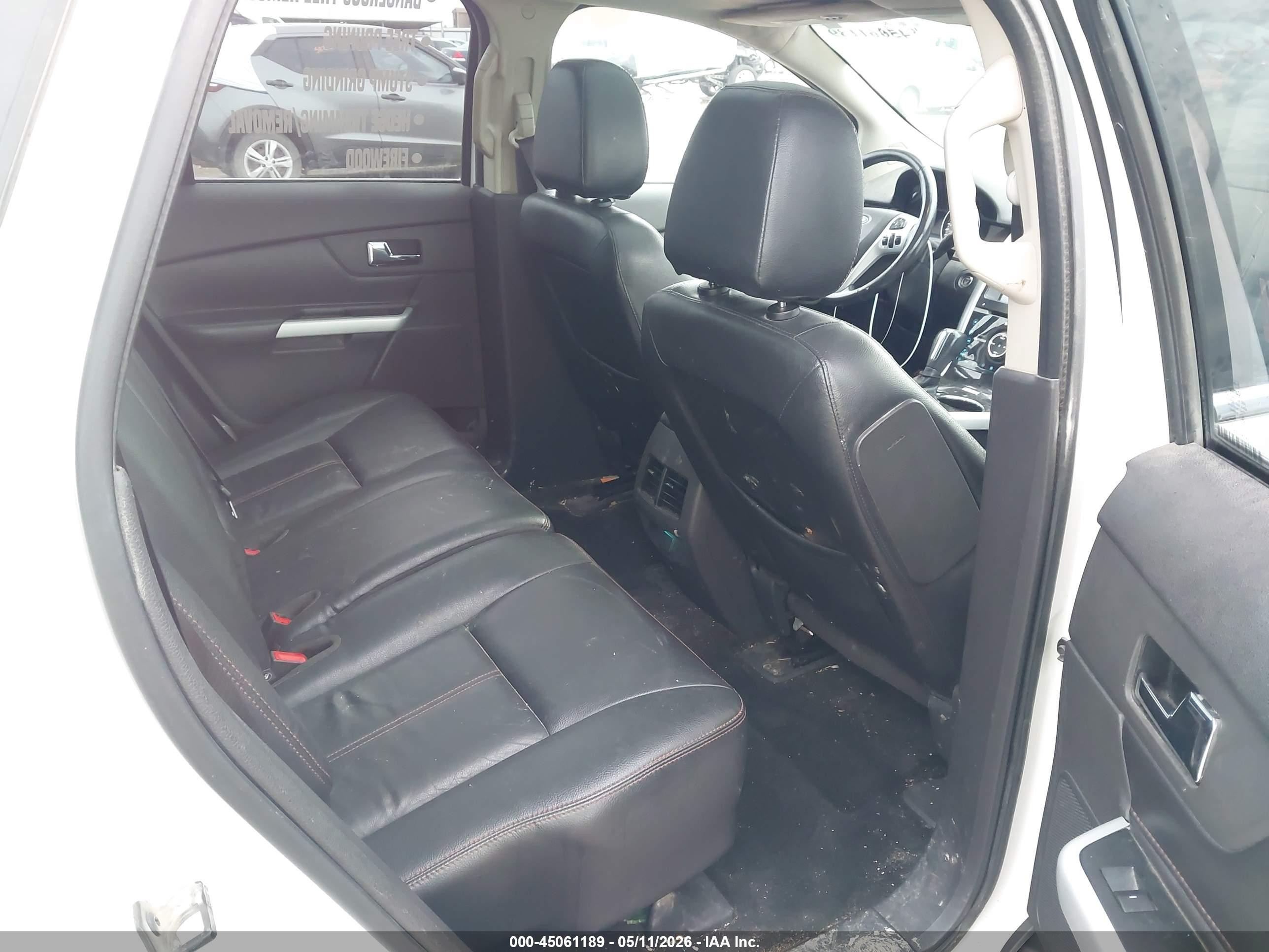 2013 Ford Edge Limited White vin: 2FMDK3KC2DBC96224