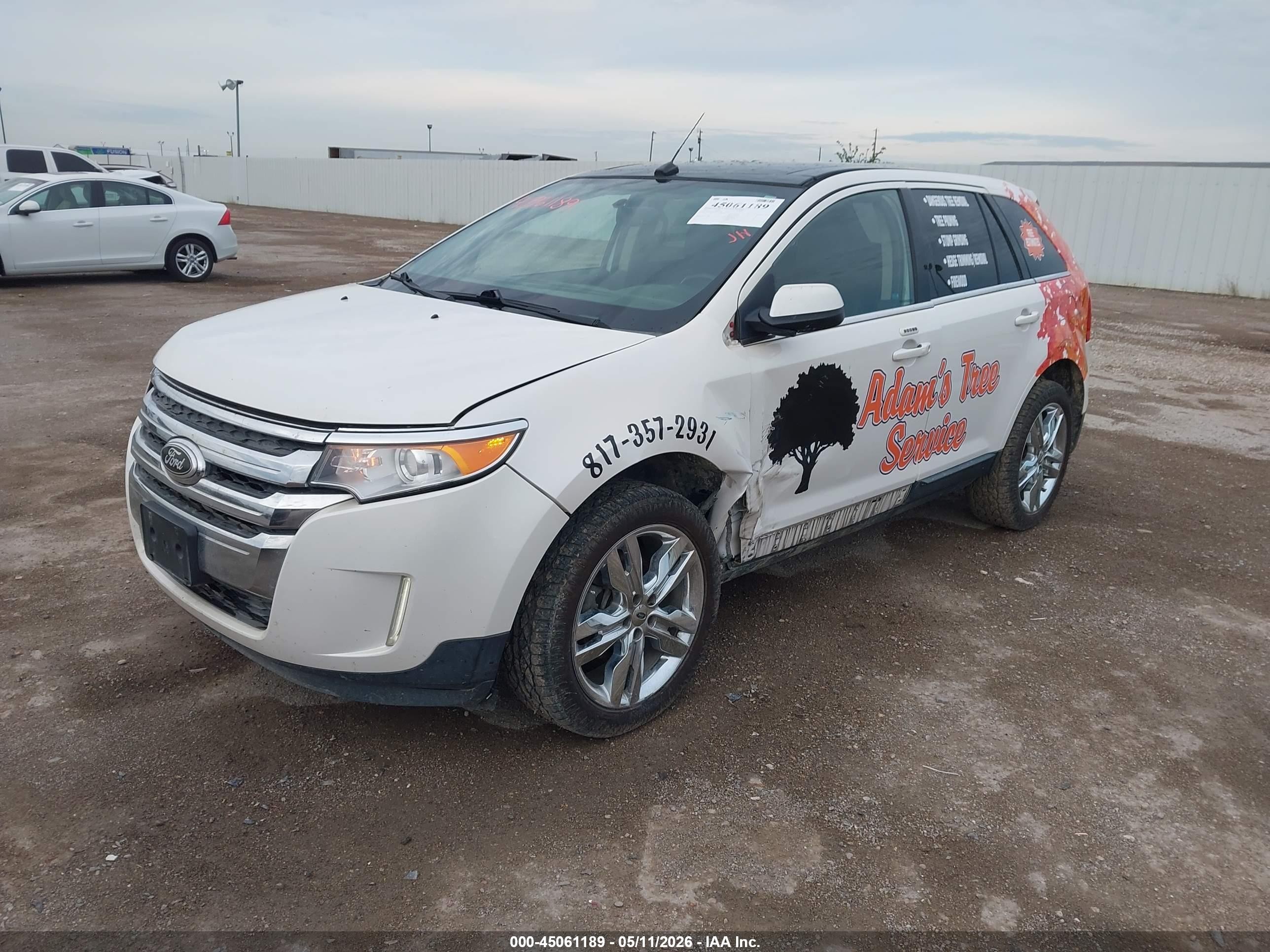 2013 Ford Edge Limited White vin: 2FMDK3KC2DBC96224