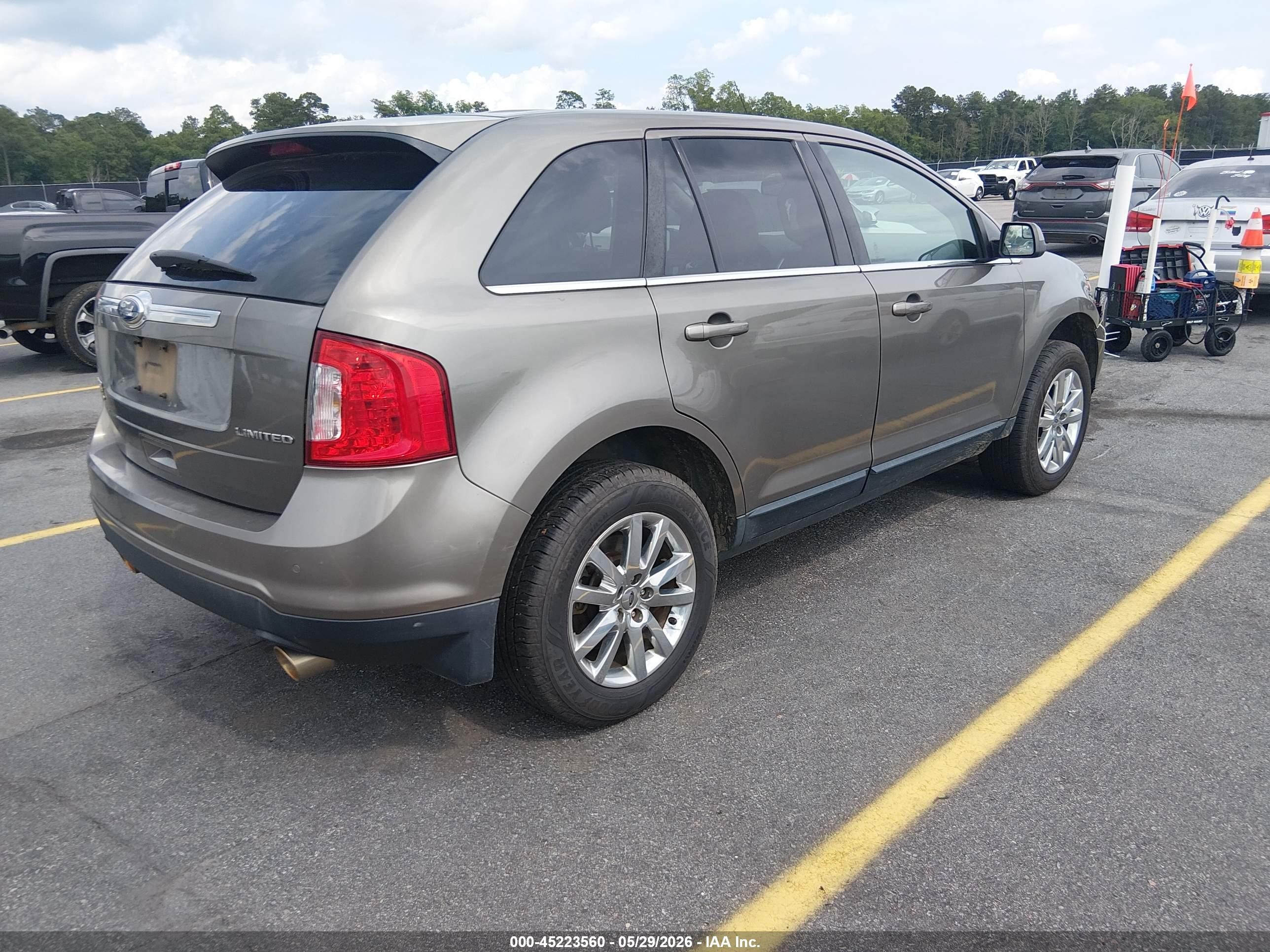 2014 Ford Edge Limited Gray vin: 2FMDK3KC2EBA46922