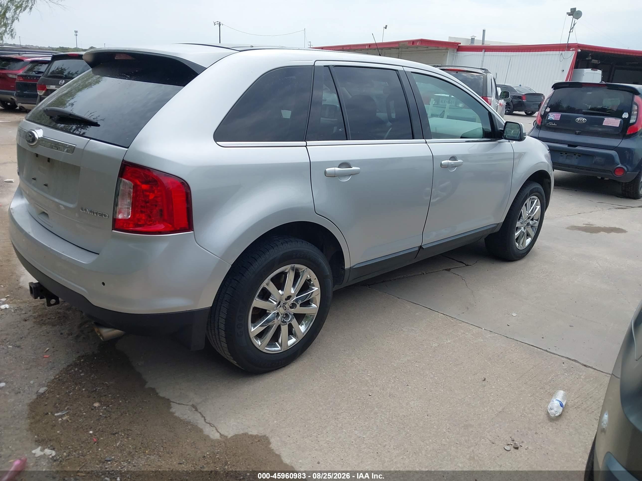 2014 Ford Edge Limited Серебряный vin: 2FMDK3KC2EBA49836