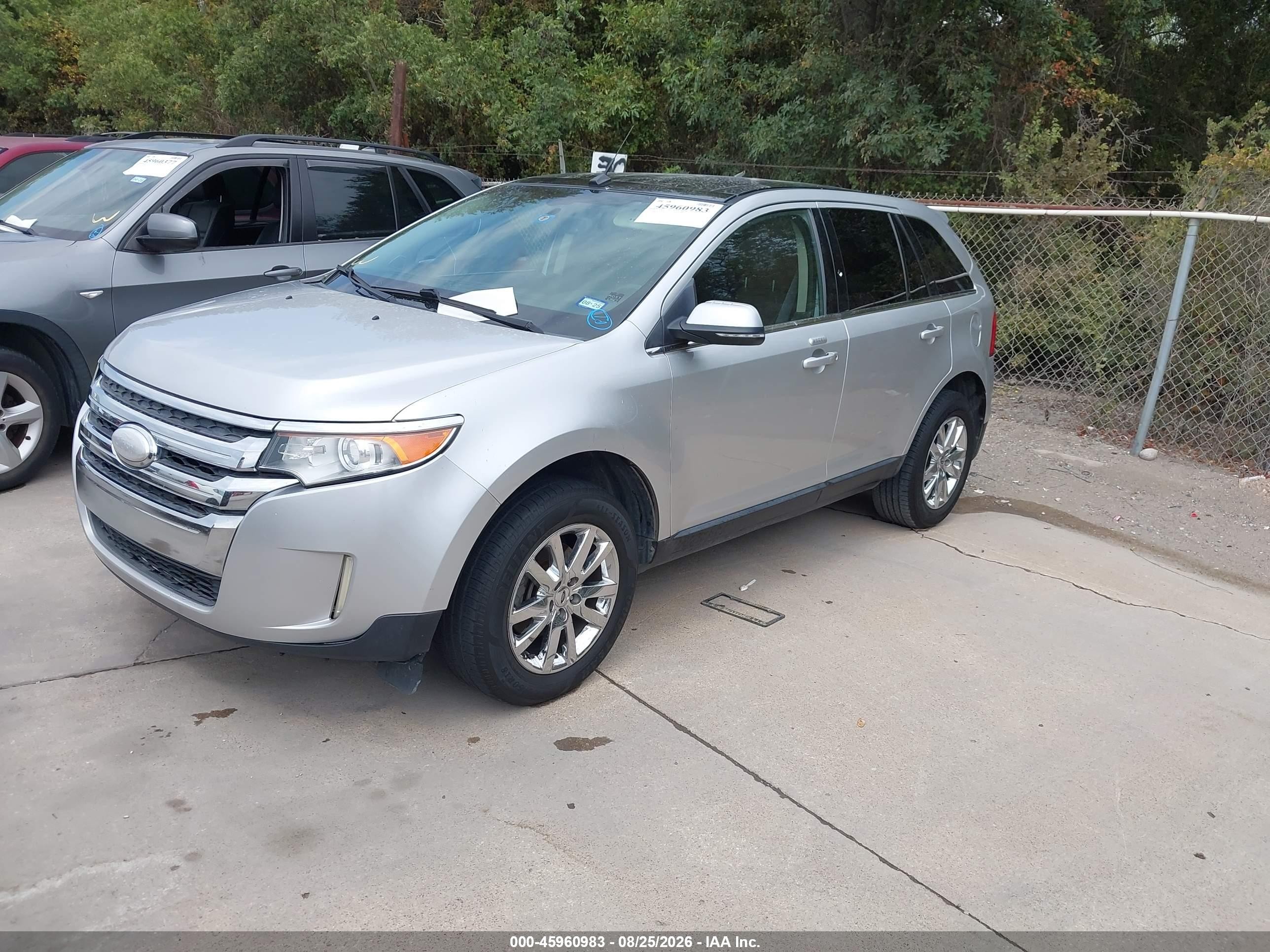 2014 Ford Edge Limited Серебряный vin: 2FMDK3KC2EBA49836