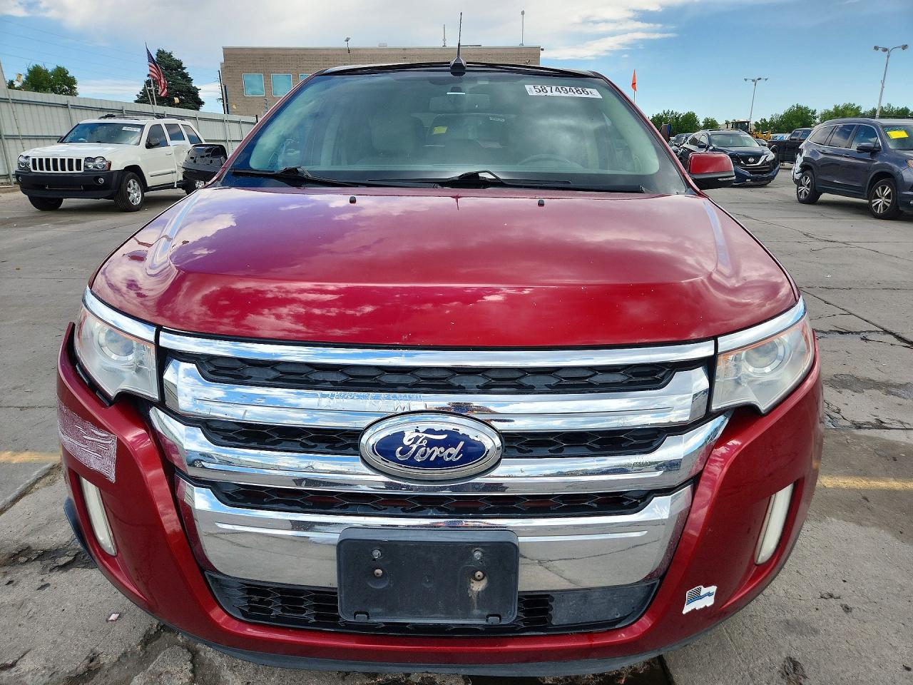 2014 Ford Edge Limited Red vin: 2FMDK3KC2EBA74882