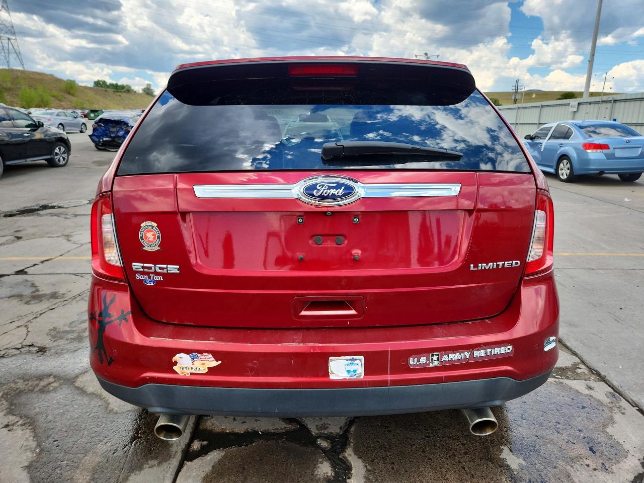 2014 Ford Edge Limited Red vin: 2FMDK3KC2EBA74882