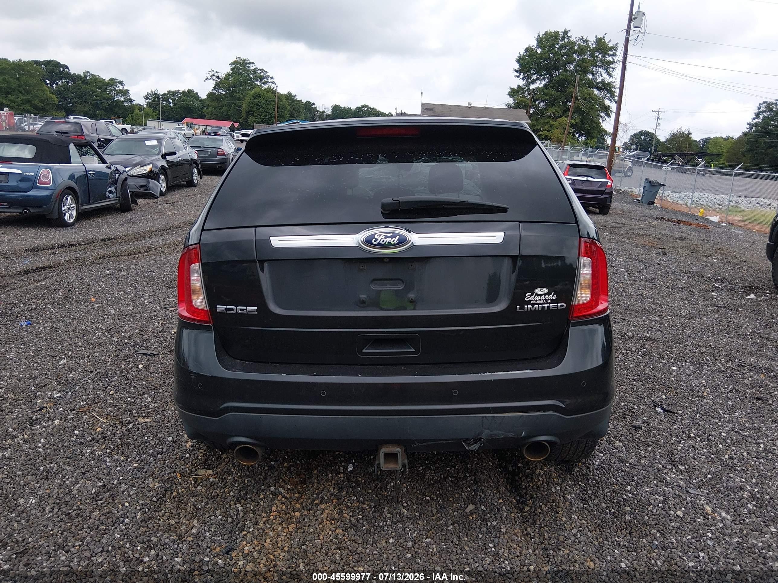 2014 Ford Edge Limited Black vin: 2FMDK3KC2EBB10232