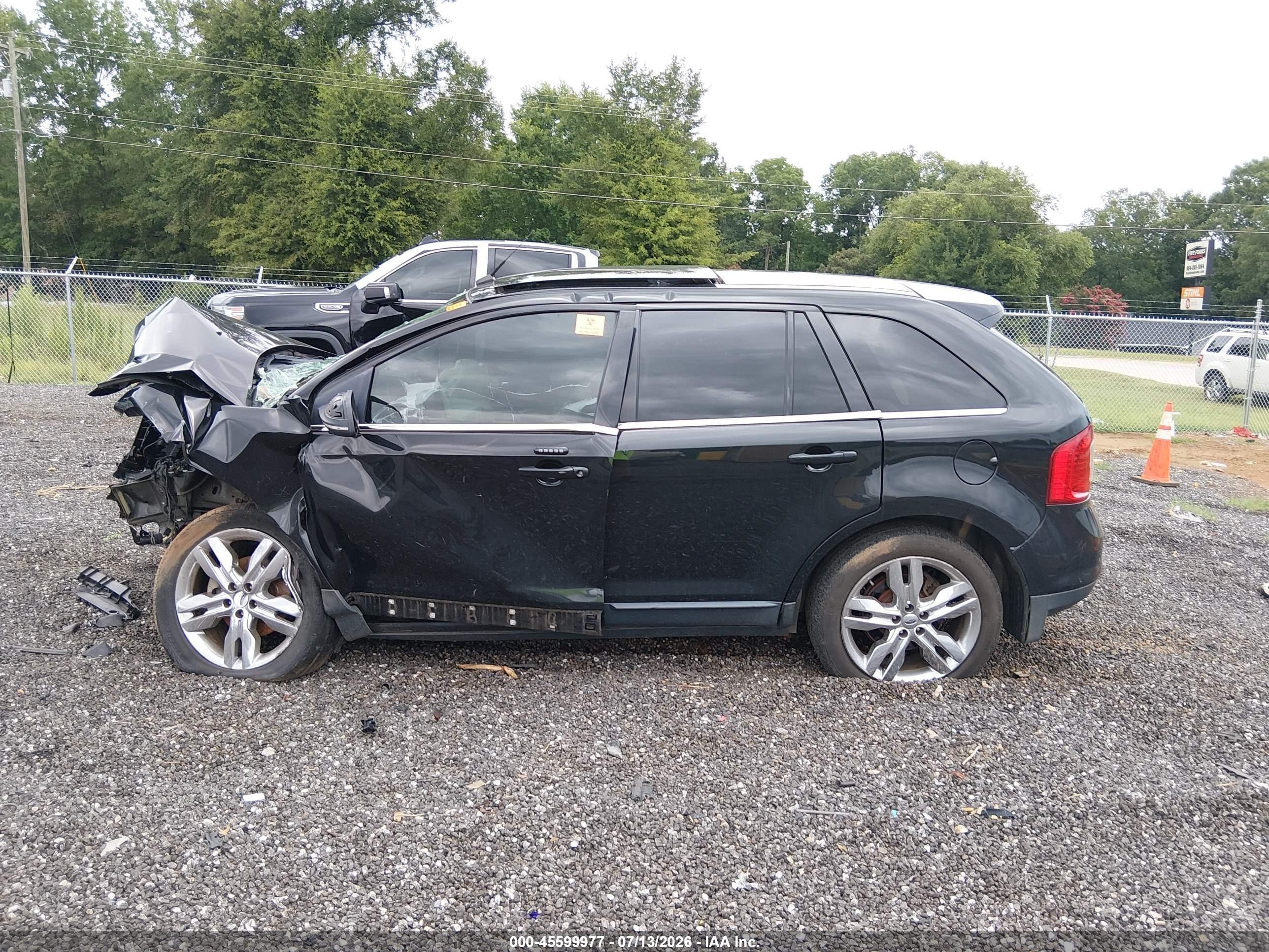 2014 Ford Edge Limited Black vin: 2FMDK3KC2EBB10232