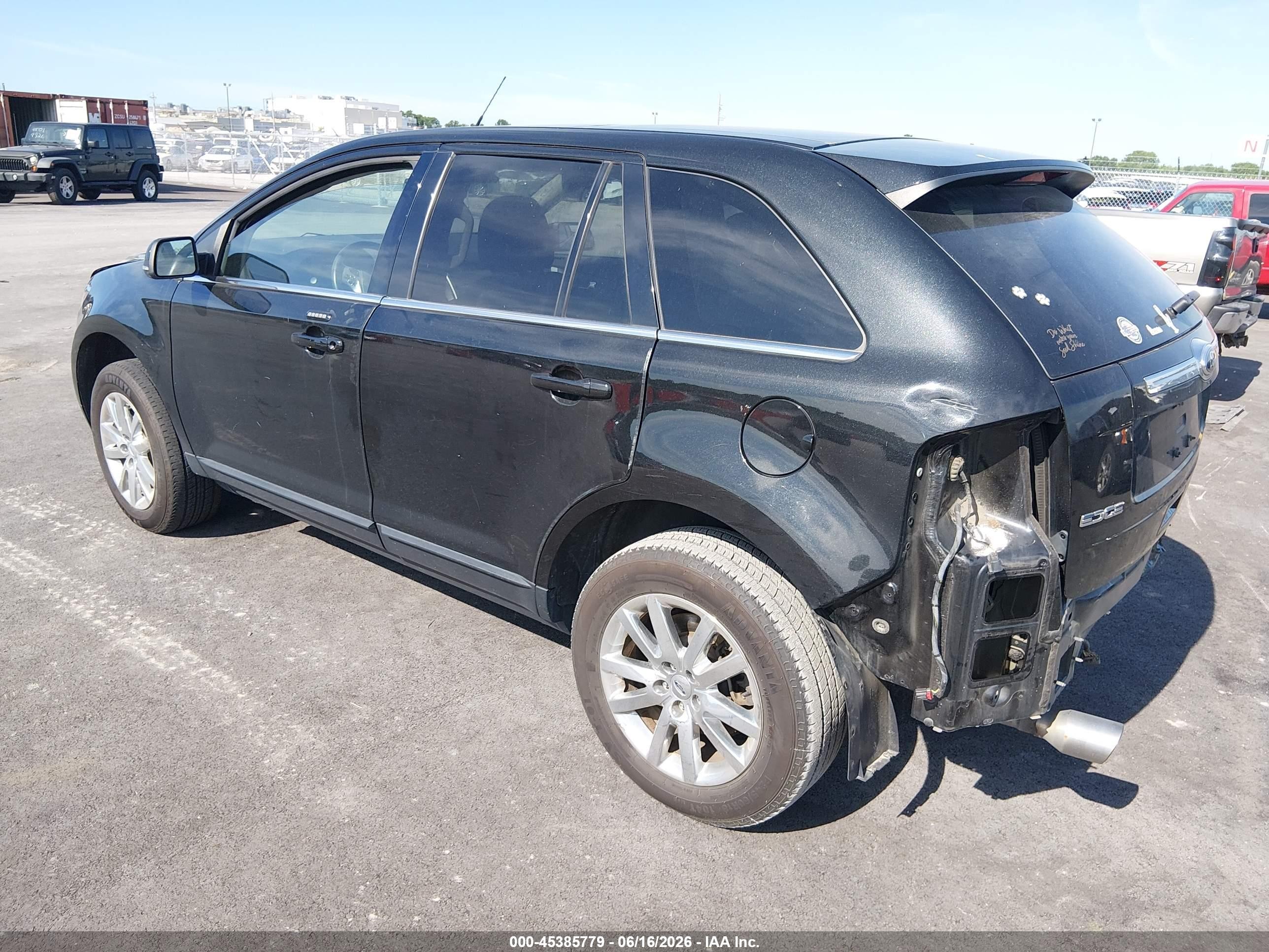 2014 Ford Edge Limited Черный vin: 2FMDK3KC2EBB64548