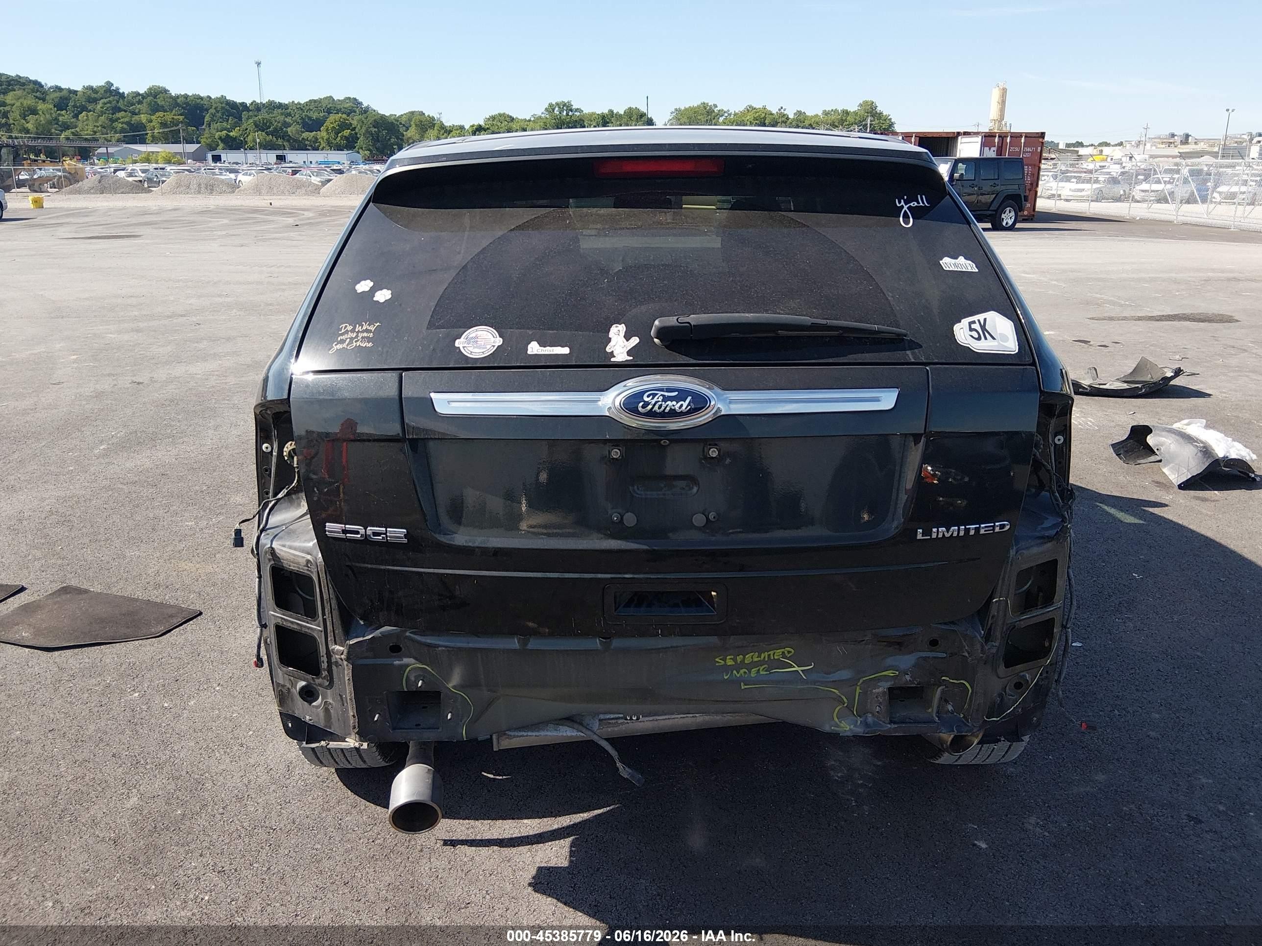 2014 Ford Edge Limited Черный vin: 2FMDK3KC2EBB64548