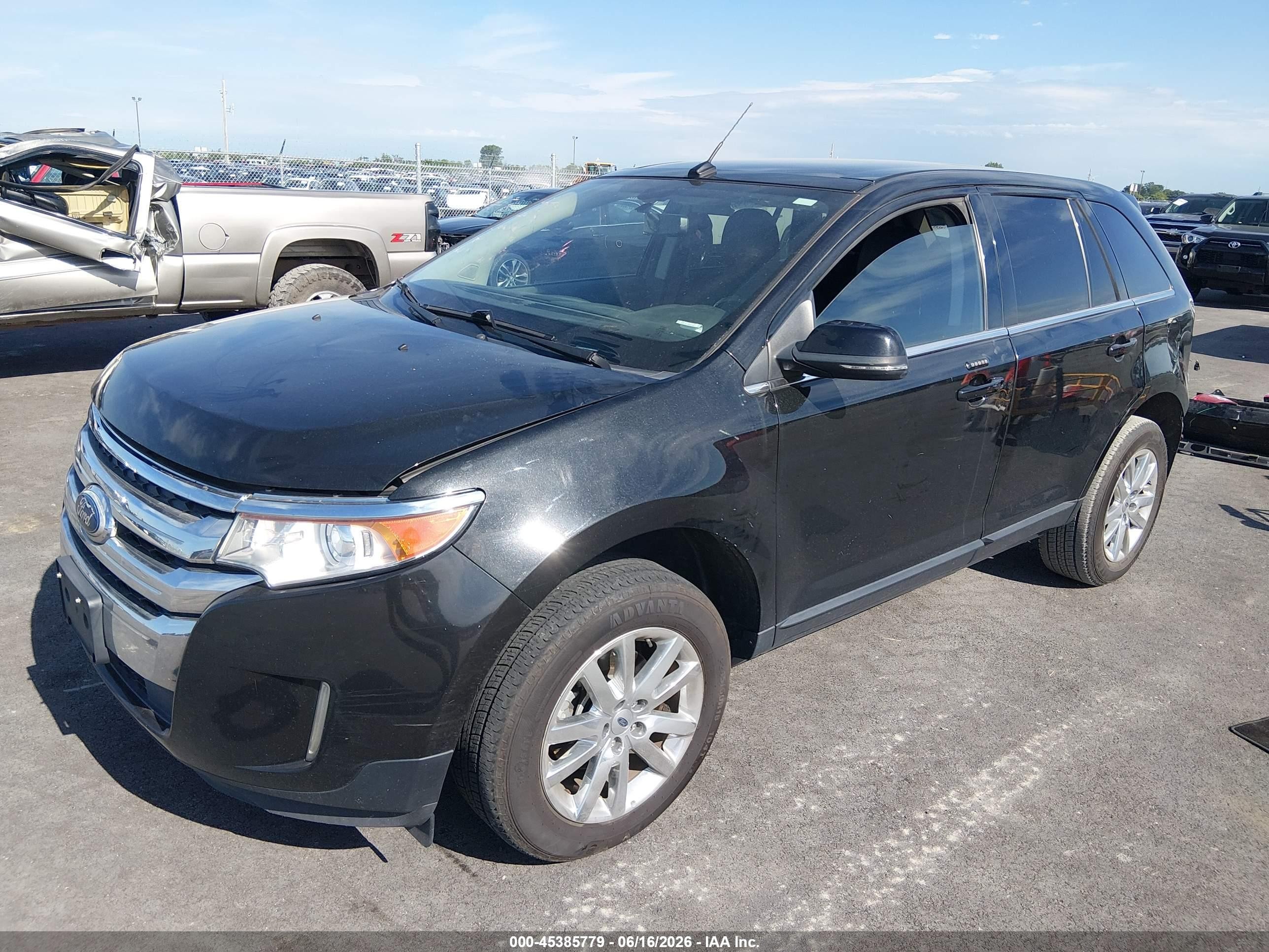 2014 Ford Edge Limited Черный vin: 2FMDK3KC2EBB64548
