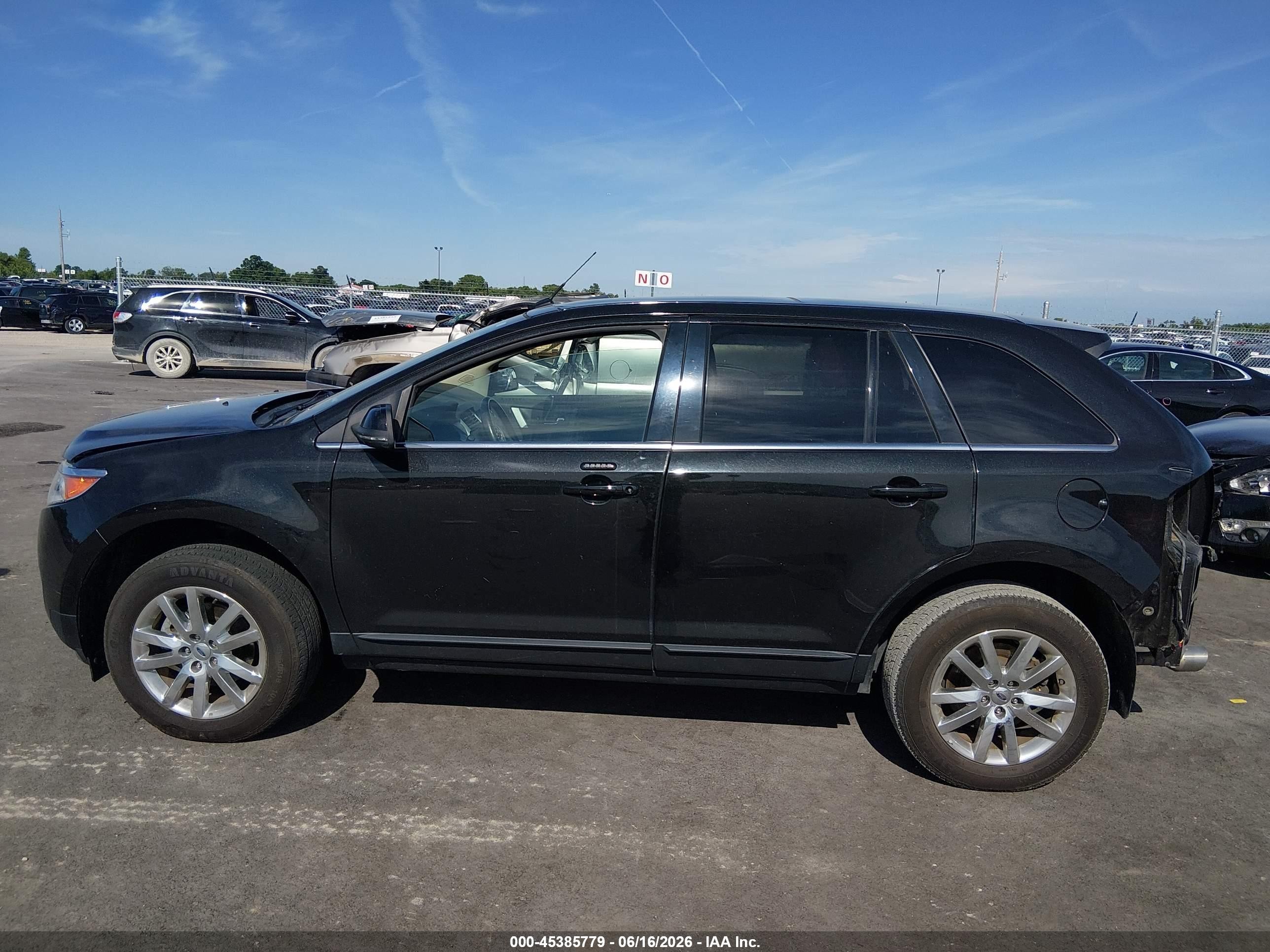 2014 Ford Edge Limited Черный vin: 2FMDK3KC2EBB64548