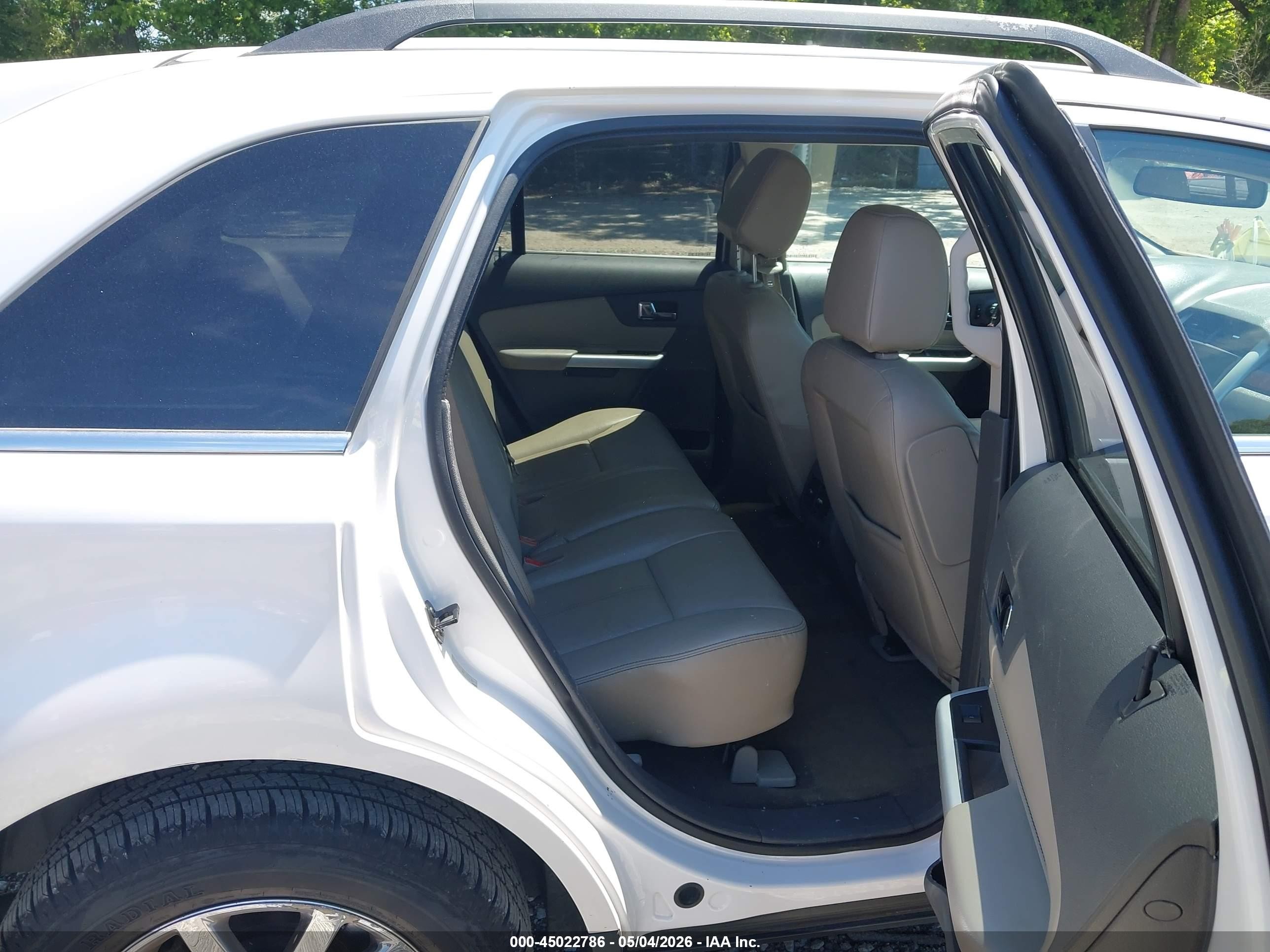 2014 Ford Edge Limited White vin: 2FMDK3KC2EBB67417