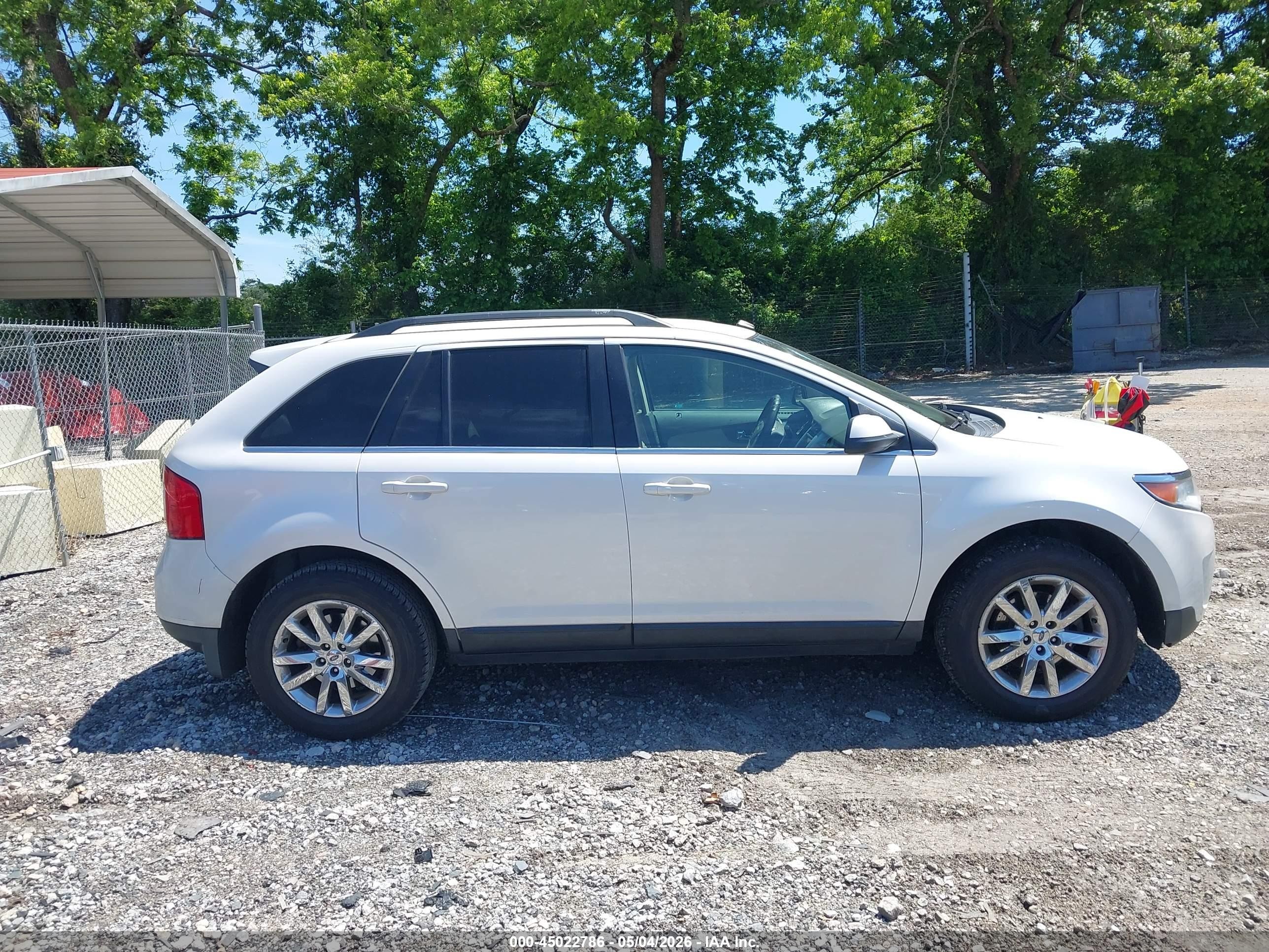 2014 Ford Edge Limited White vin: 2FMDK3KC2EBB67417