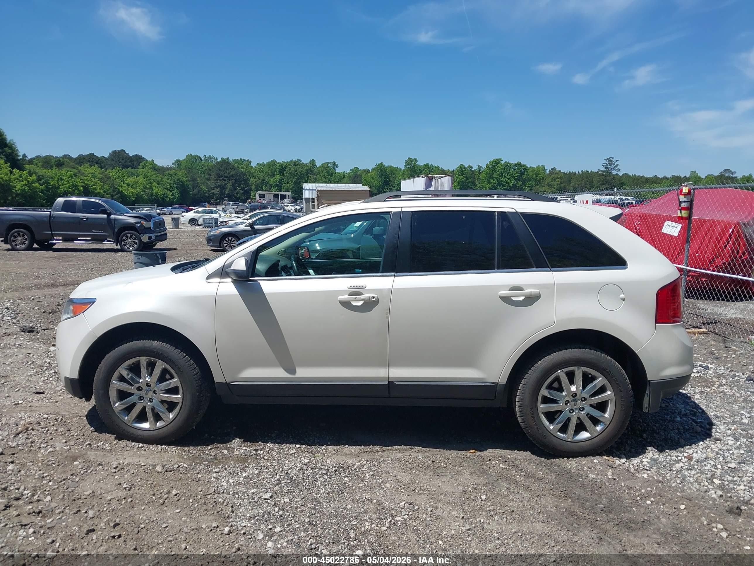 2014 Ford Edge Limited White vin: 2FMDK3KC2EBB67417