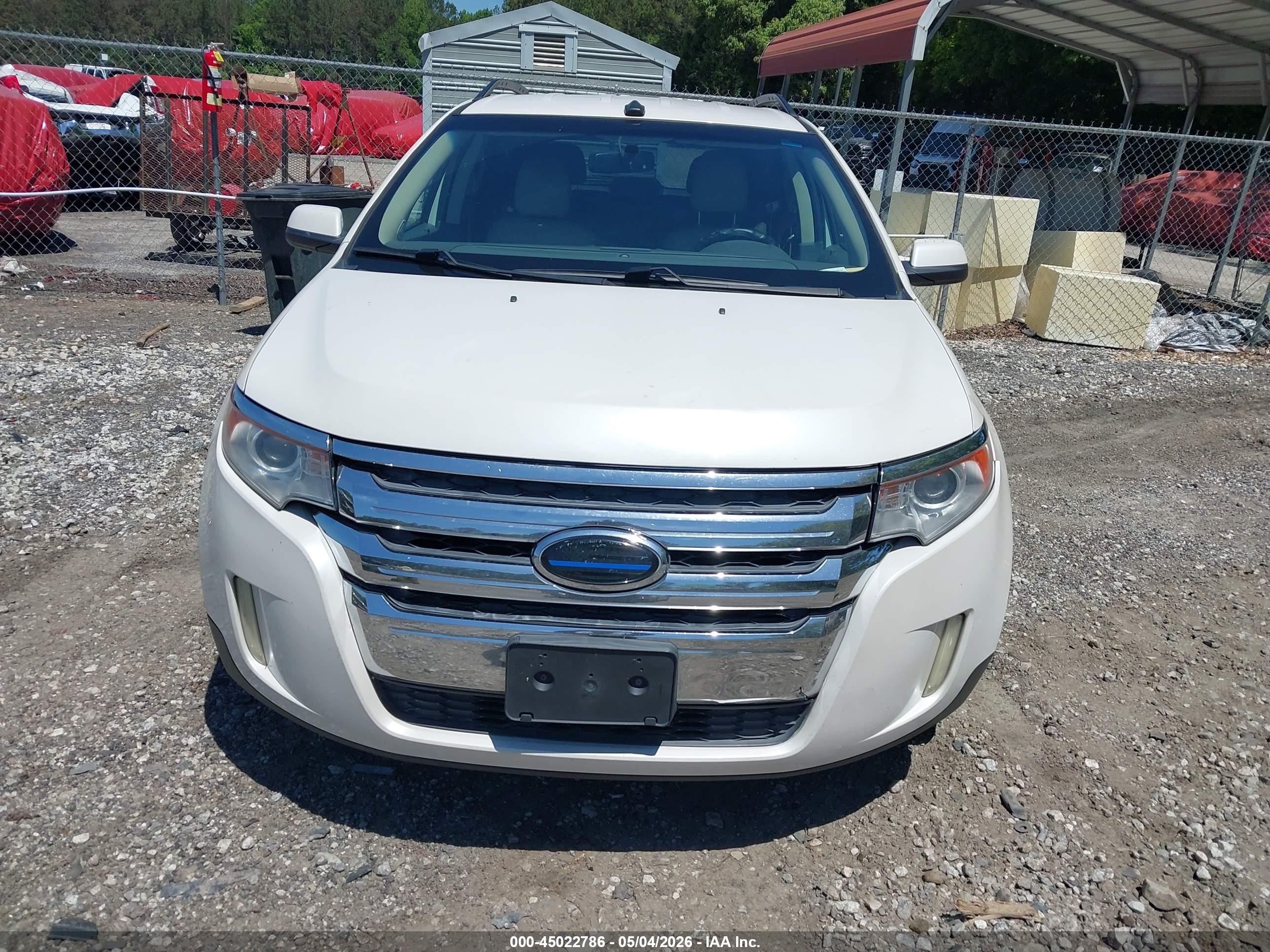 2014 Ford Edge Limited White vin: 2FMDK3KC2EBB67417