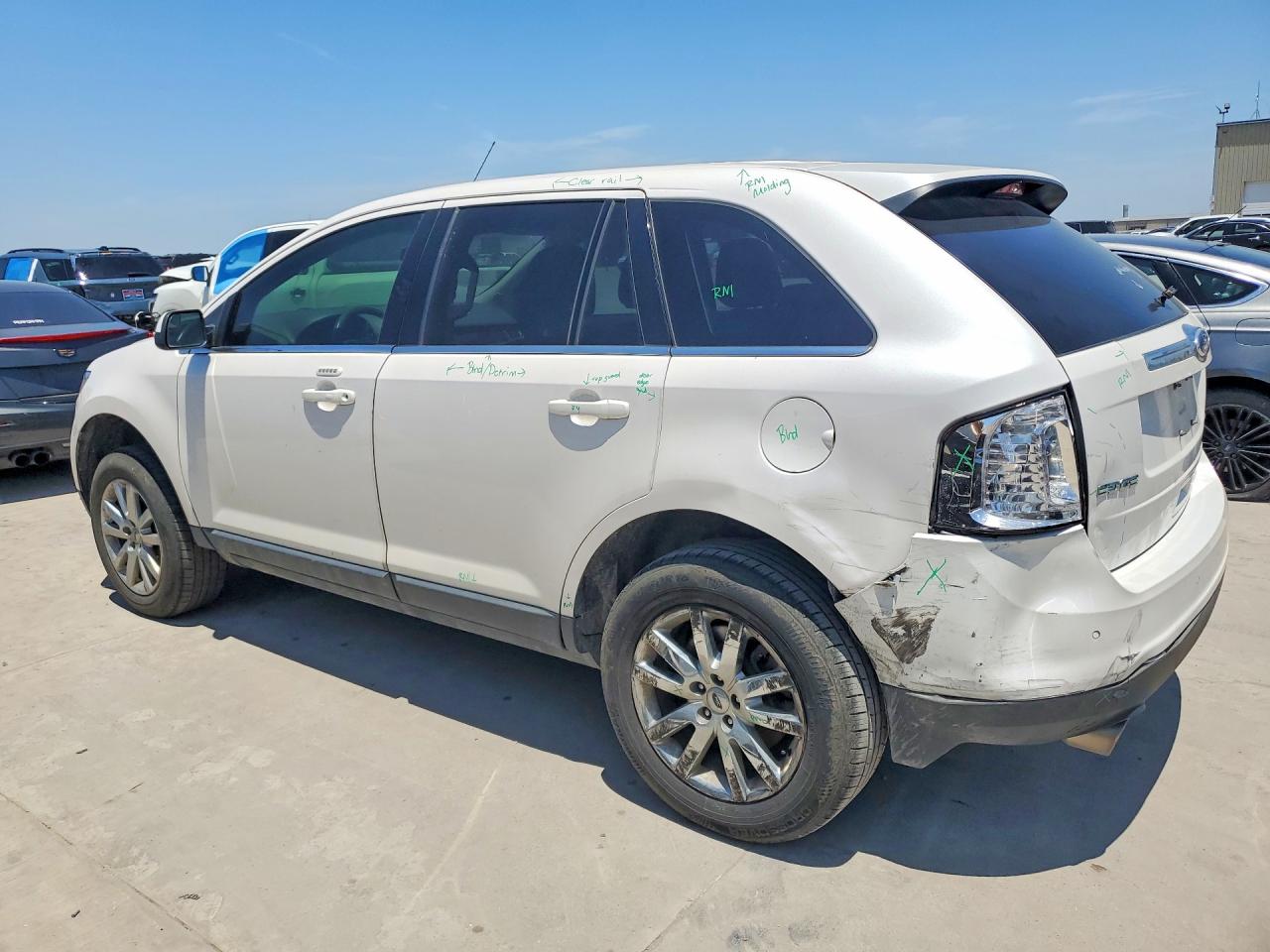 2014 Ford Edge Limited White vin: 2FMDK3KC2EBB85917