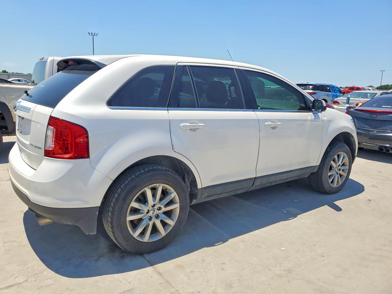 2014 Ford Edge Limited White vin: 2FMDK3KC2EBB85917