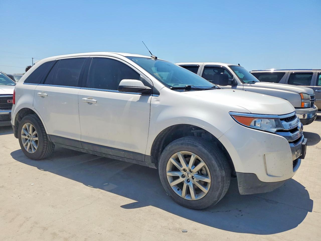 2014 Ford Edge Limited White vin: 2FMDK3KC2EBB85917