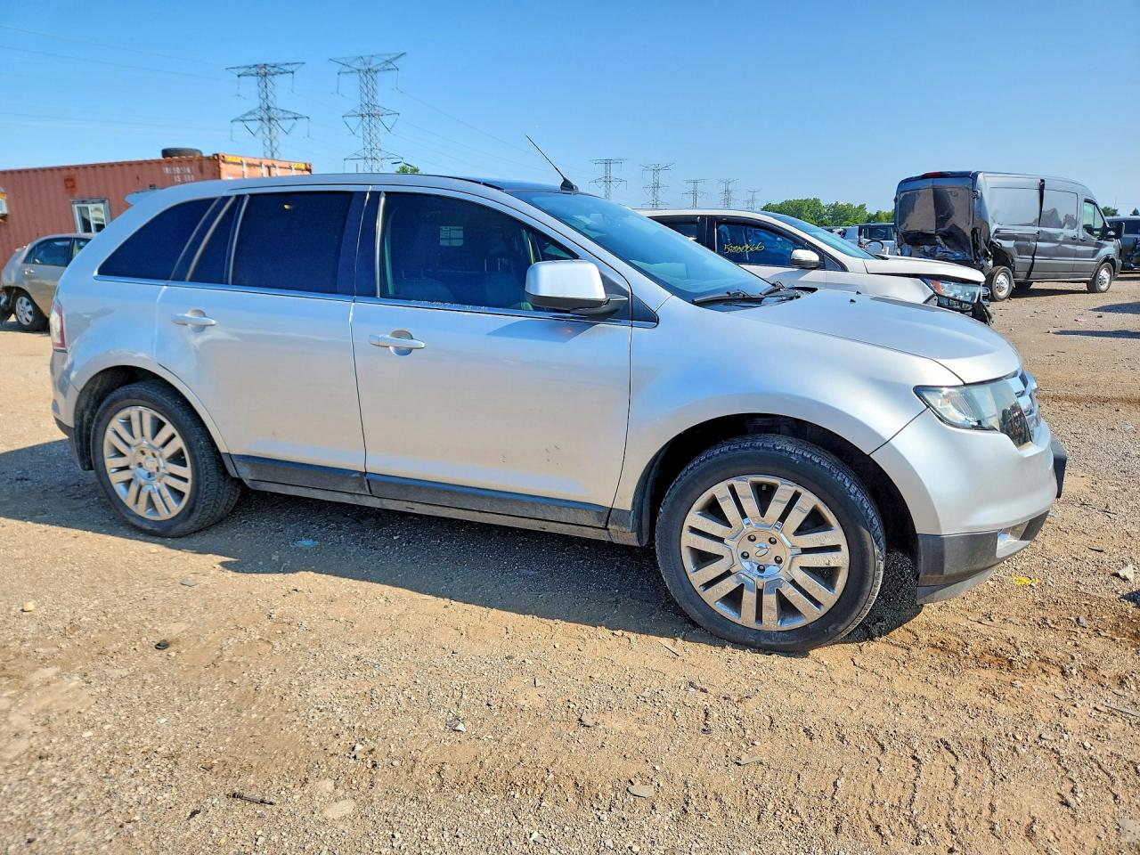 2010 Ford Edge Limited Silver vin: 2FMDK3KC3ABA16385