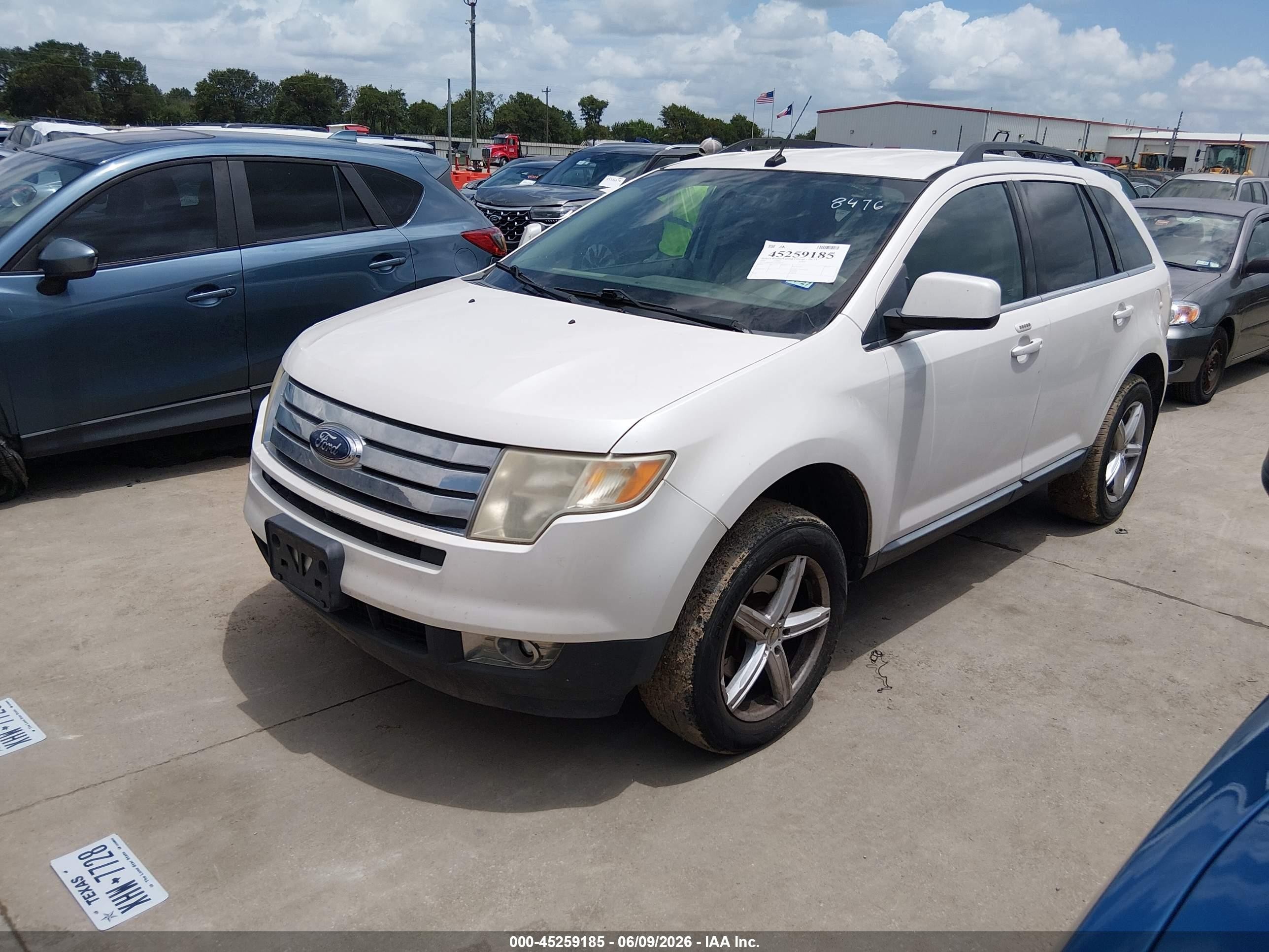 2010 Ford Edge Limited White vin: 2FMDK3KC3ABA88476