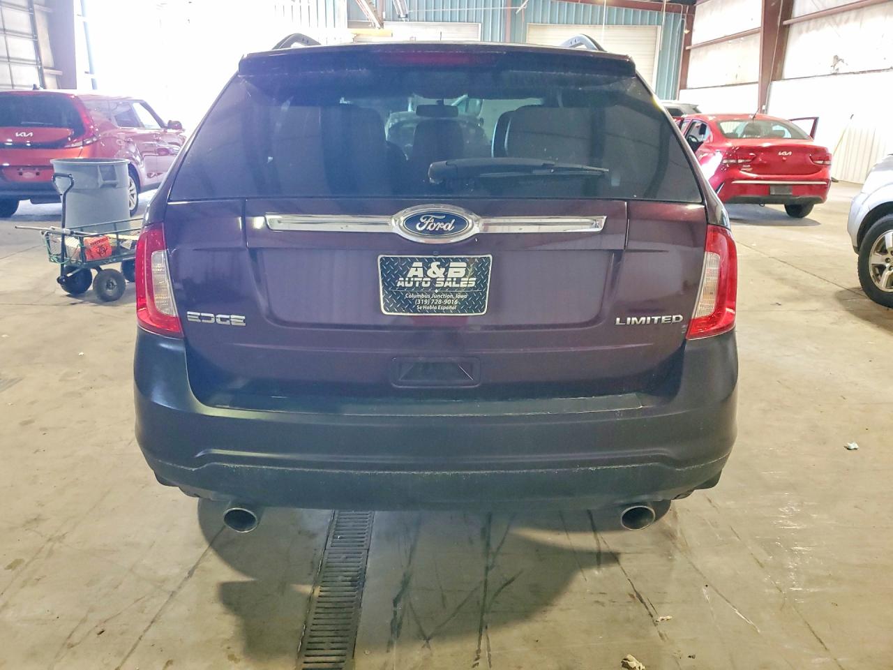 2011 Ford Edge Limited Бордовый vin: 2FMDK3KC3BBA20003