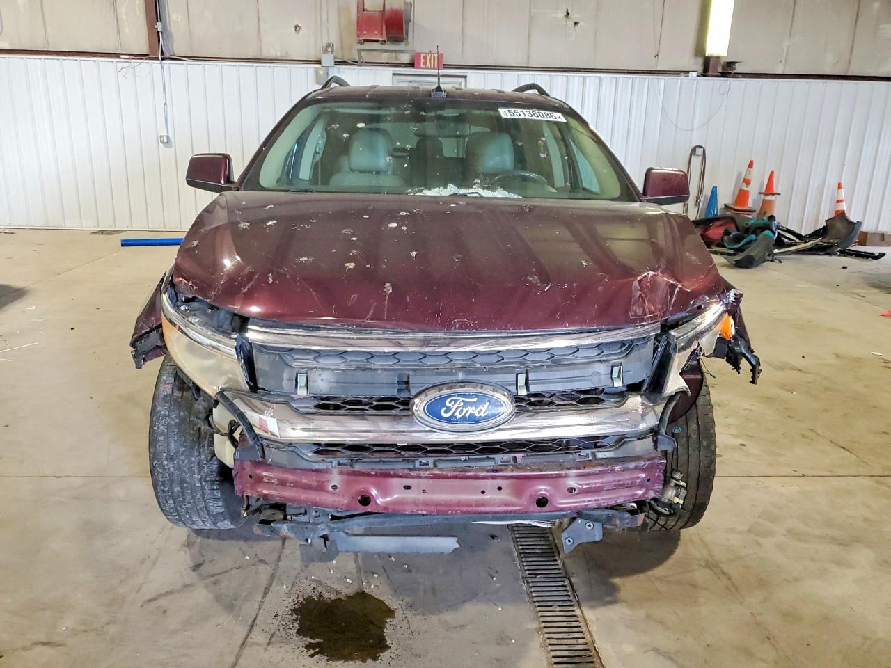 2011 Ford Edge Limited Бордовый vin: 2FMDK3KC3BBA20003
