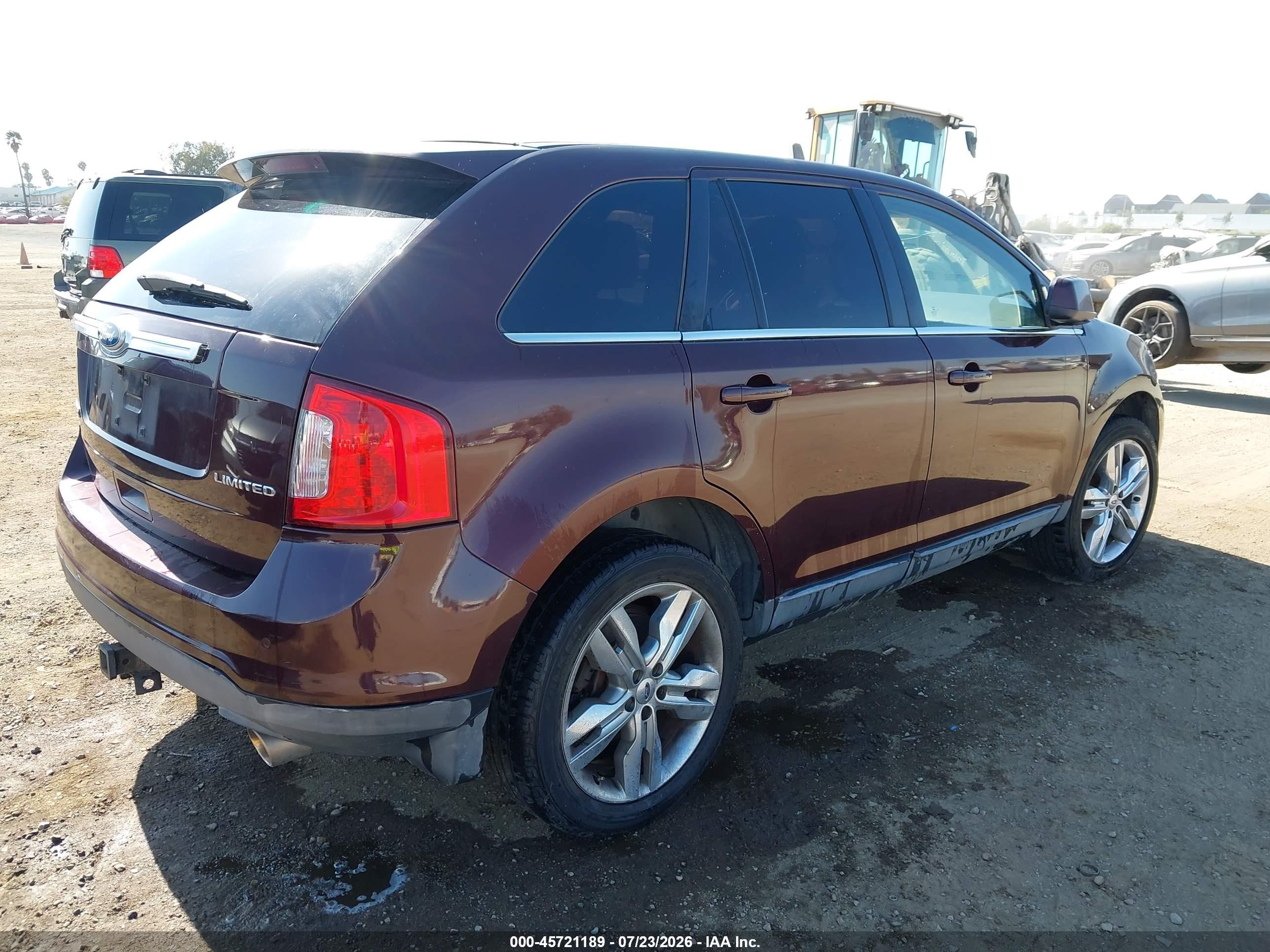 2011 Ford Edge Limited Бордовый vin: 2FMDK3KC3BBA36556