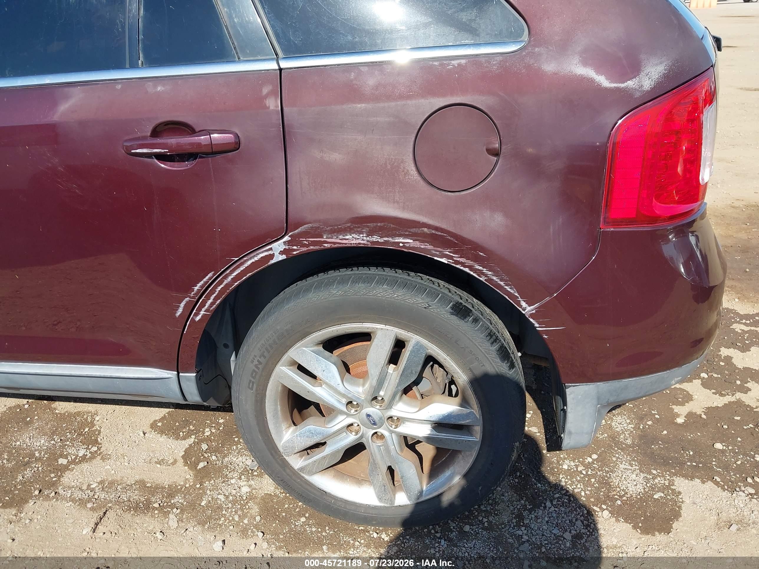 2011 Ford Edge Limited Бордовый vin: 2FMDK3KC3BBA36556