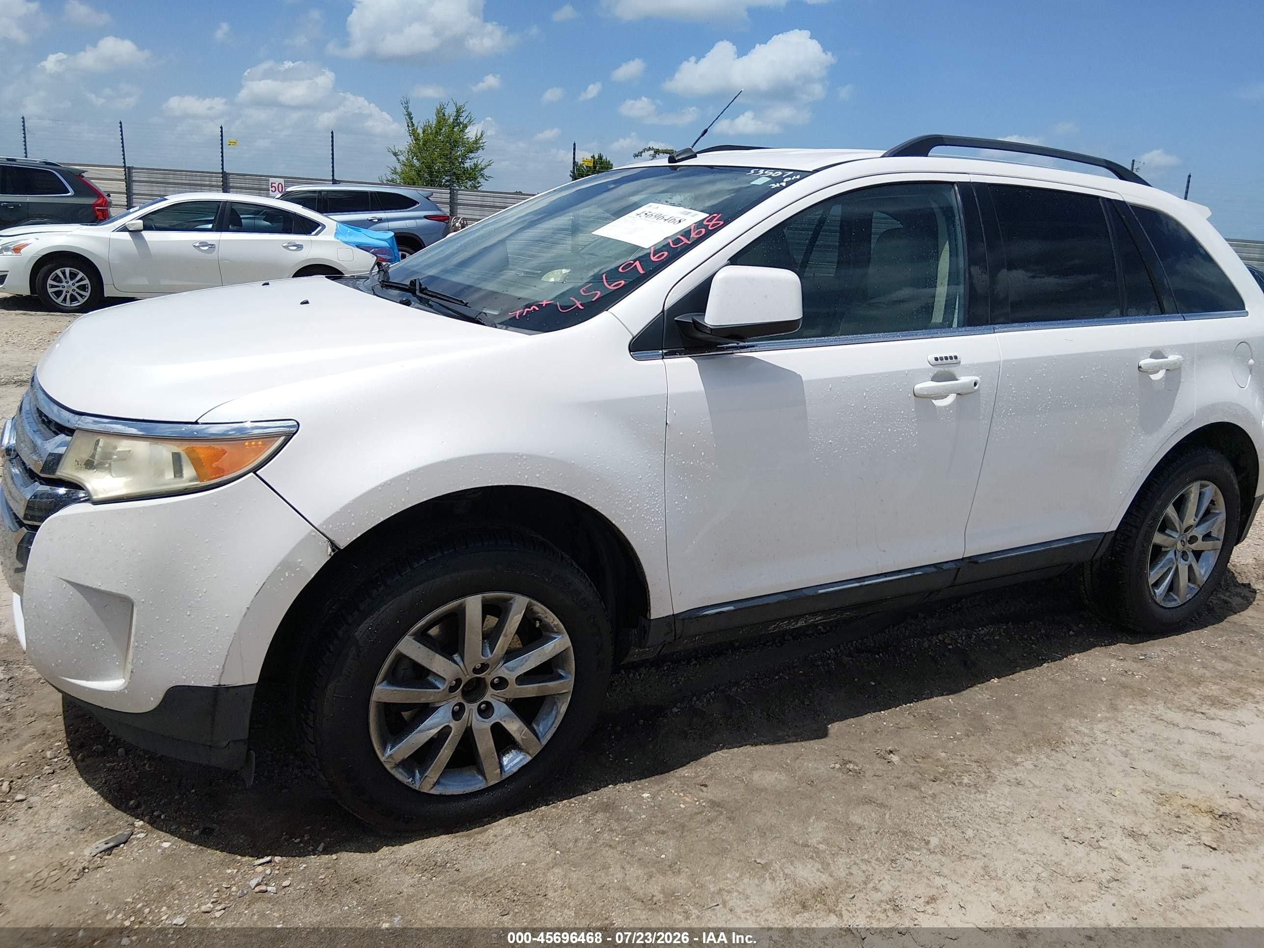 2011 Ford Edge Limited White vin: 2FMDK3KC3BBA63448