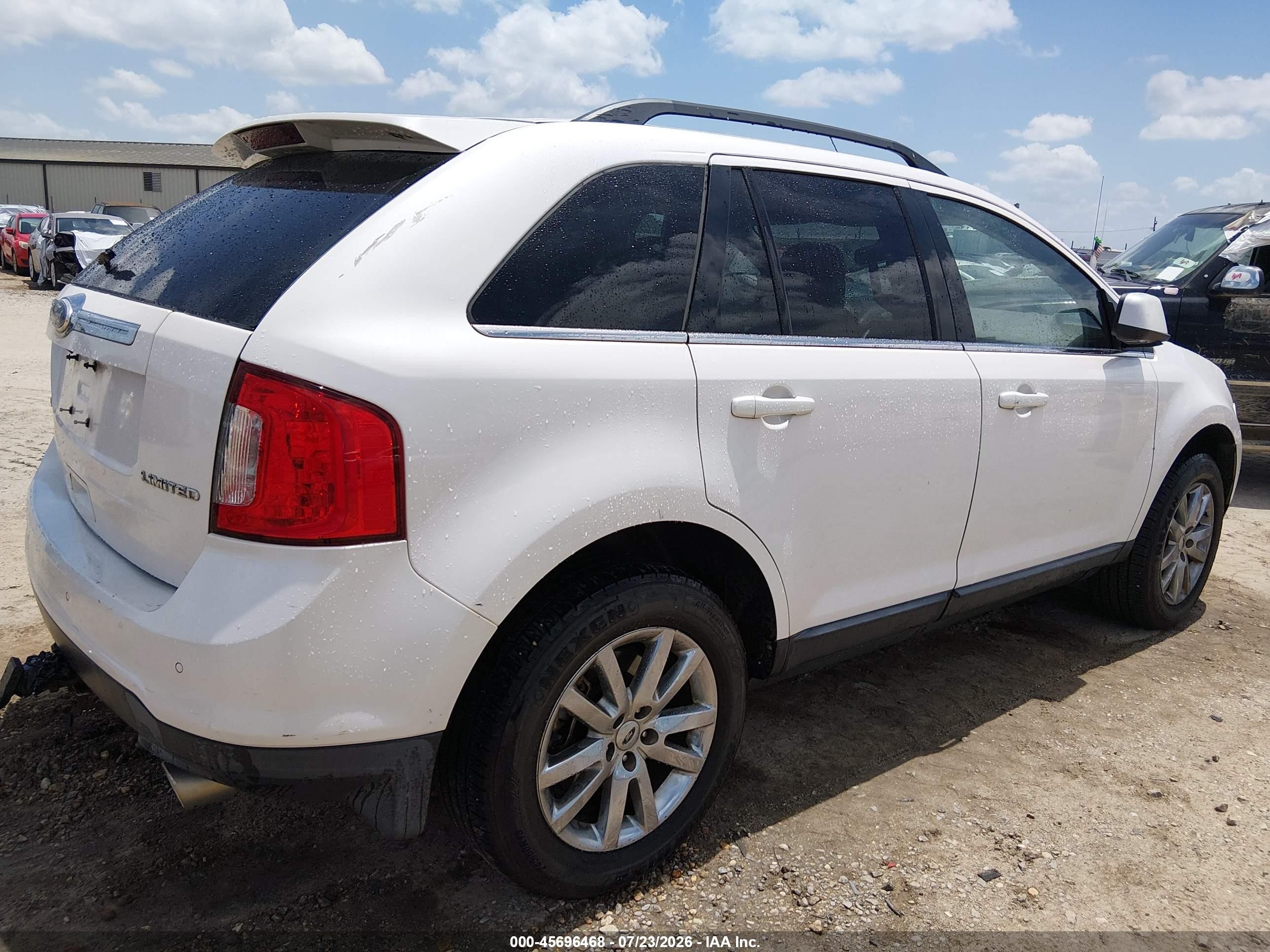 2011 Ford Edge Limited White vin: 2FMDK3KC3BBA63448