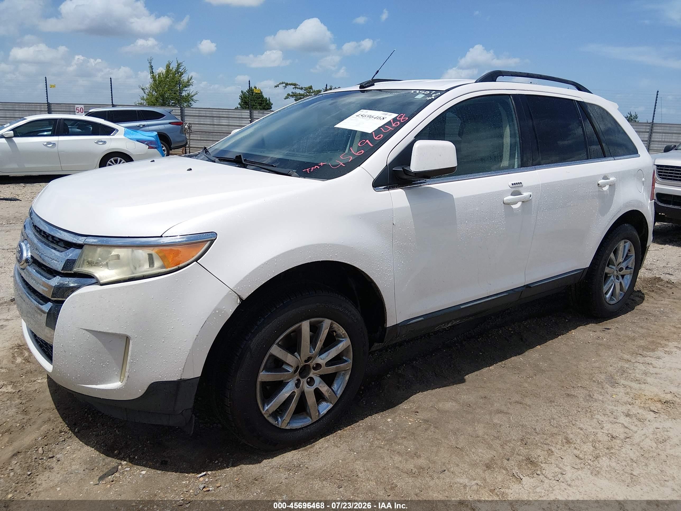 2011 Ford Edge Limited White vin: 2FMDK3KC3BBA63448