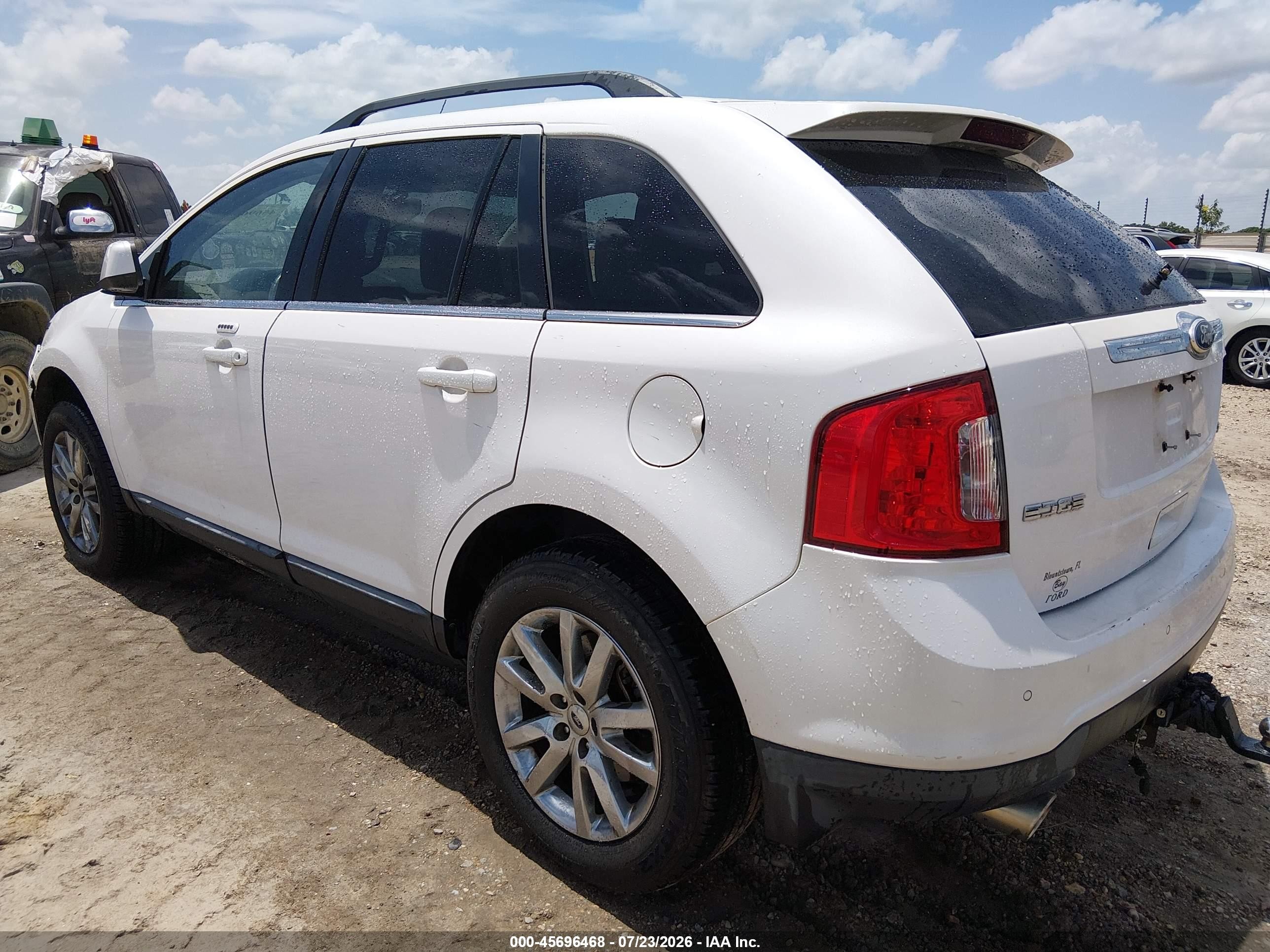 2011 Ford Edge Limited White vin: 2FMDK3KC3BBA63448