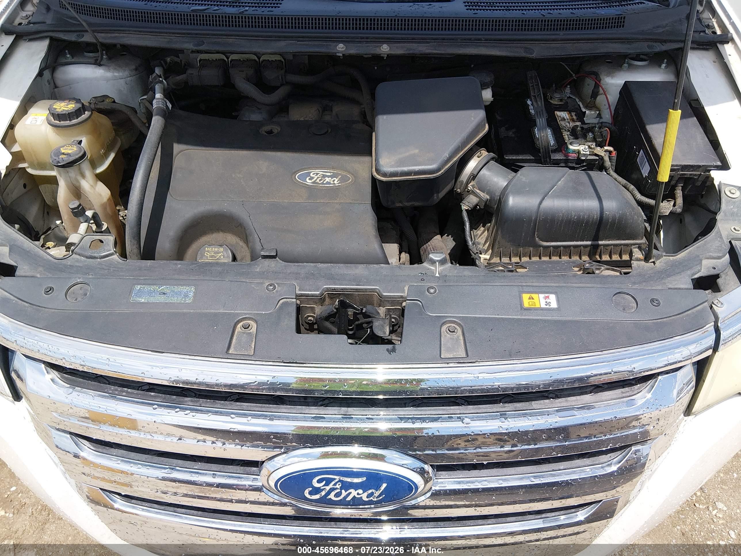 2011 Ford Edge Limited White vin: 2FMDK3KC3BBA63448