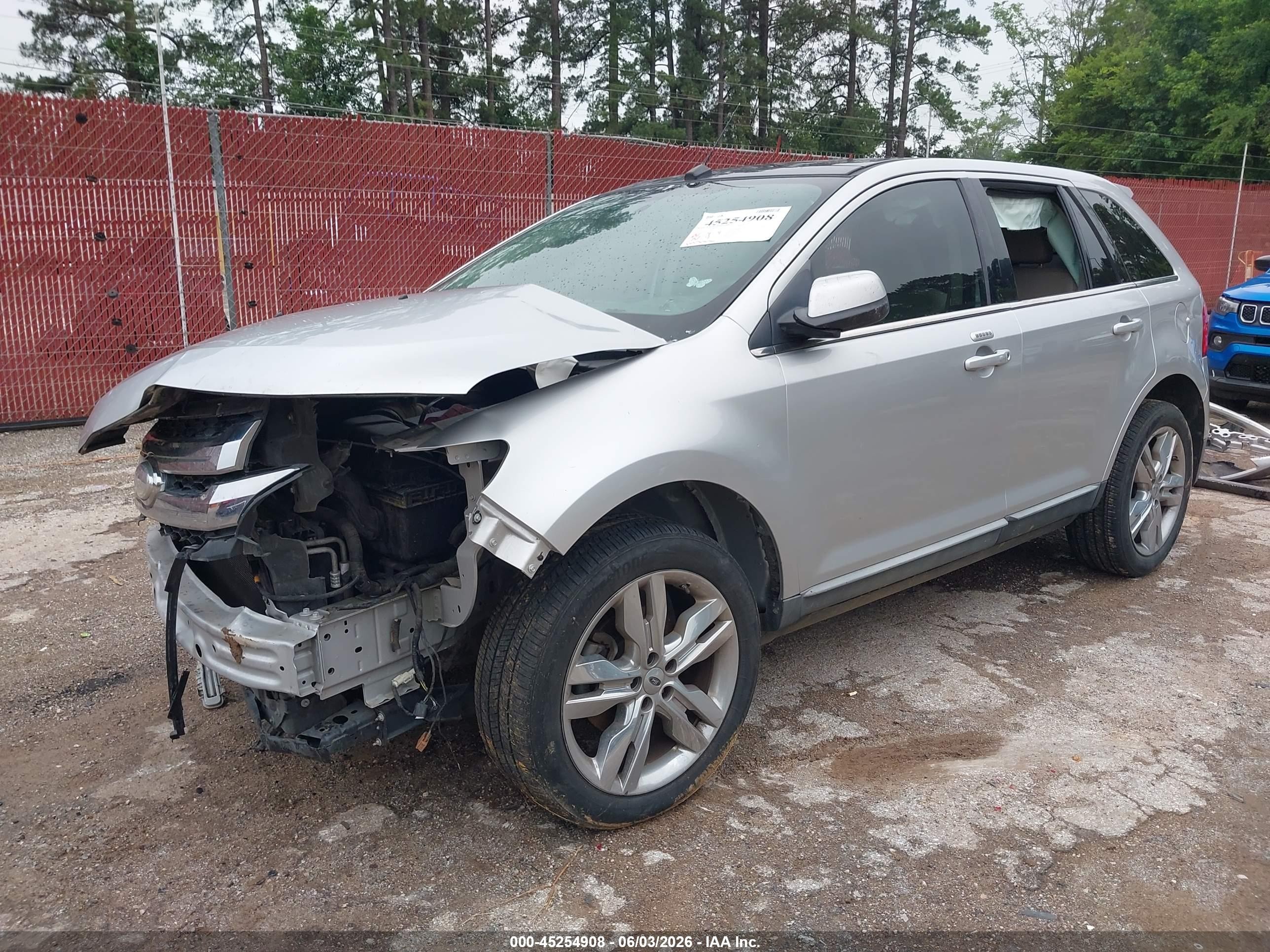 2011 Ford Edge Limited Silver vin: 2FMDK3KC3BBB51352