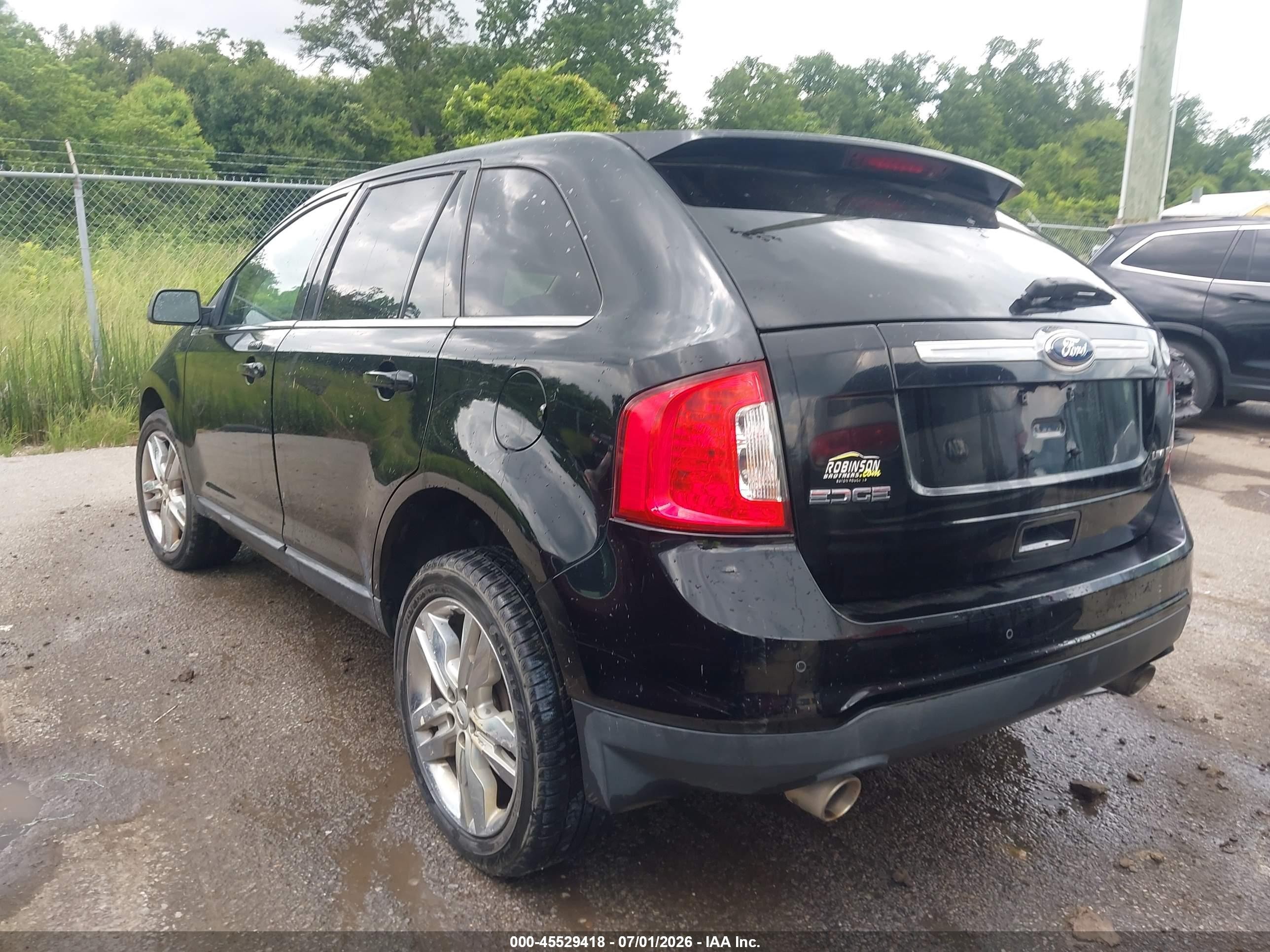 2011 Ford Edge Limited Black vin: 2FMDK3KC3BBB58740