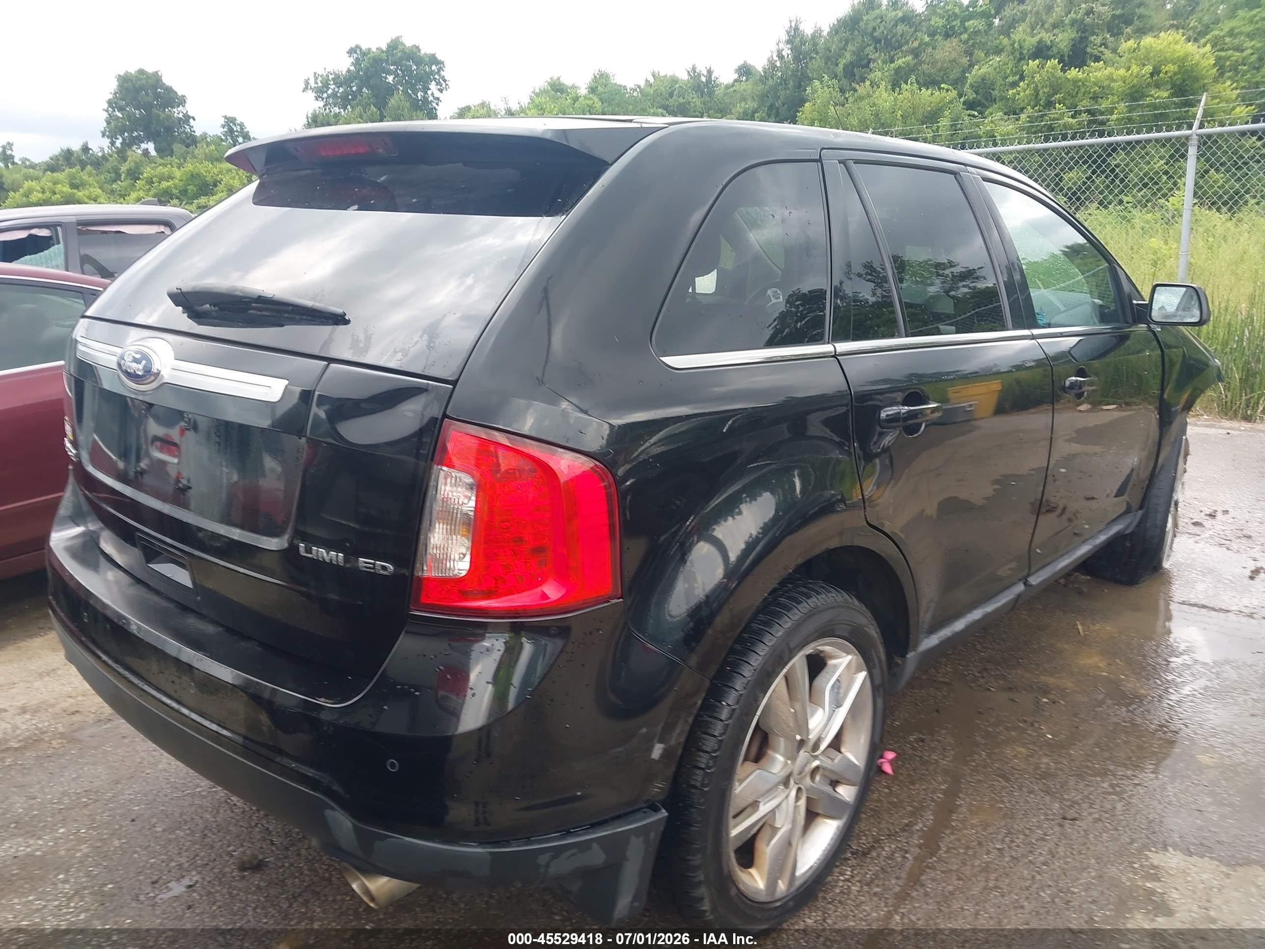 2011 Ford Edge Limited Black vin: 2FMDK3KC3BBB58740