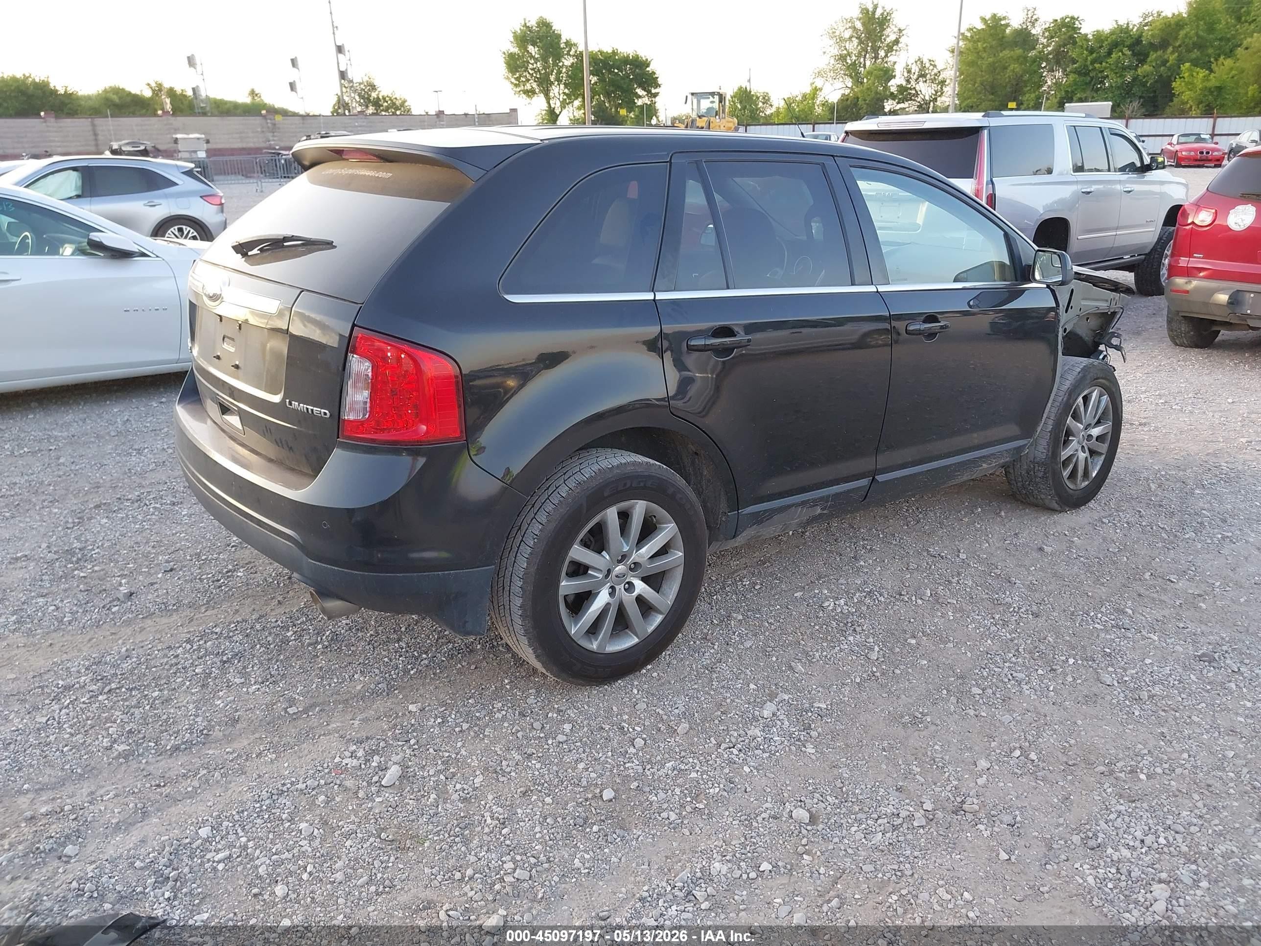 2013 Ford Edge Limited Black vin: 2FMDK3KC3DBA75151