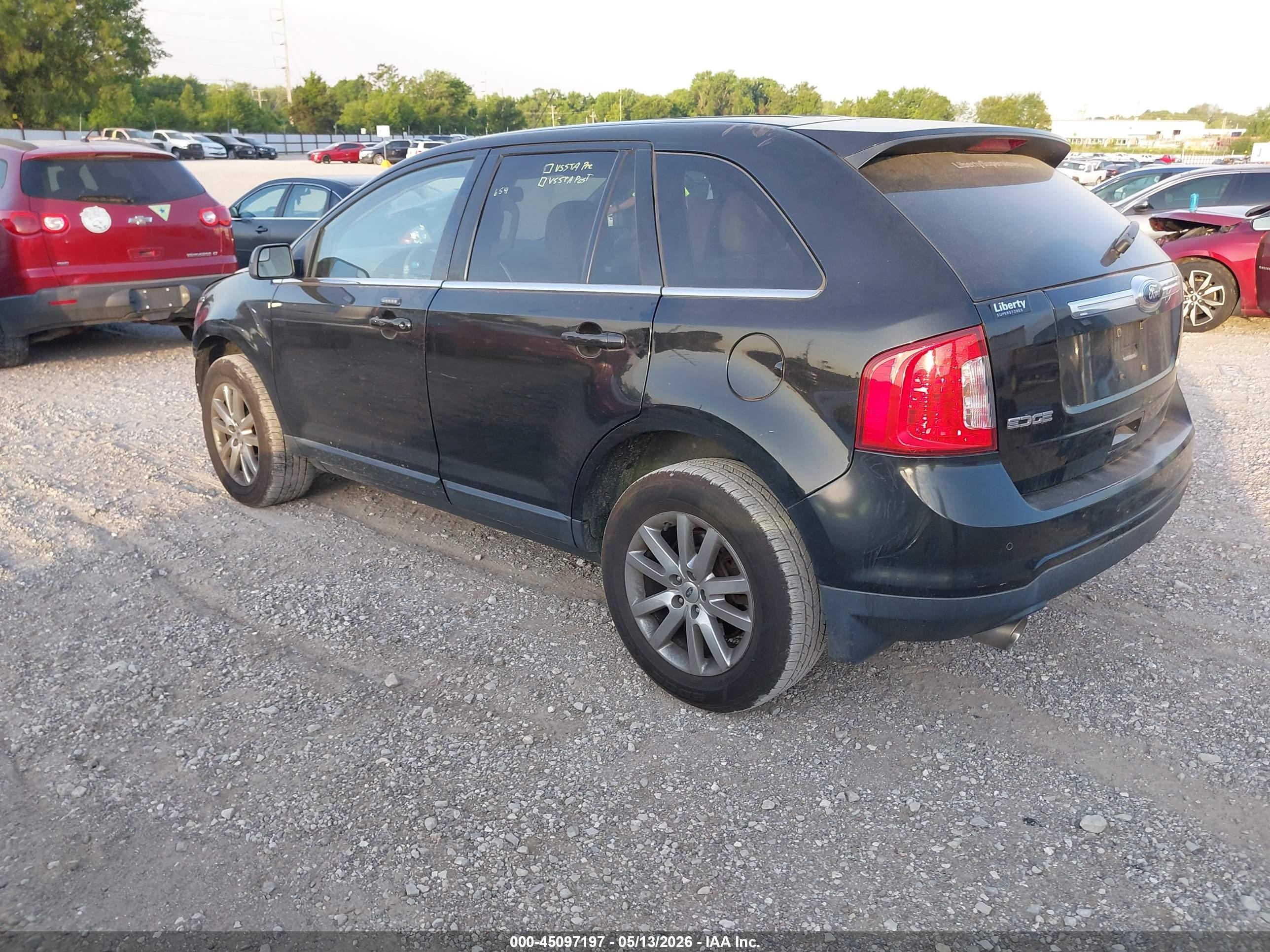 2013 Ford Edge Limited Black vin: 2FMDK3KC3DBA75151