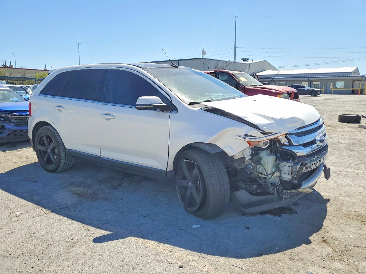 2013 Ford Edge Limited White vin: 2FMDK3KC3DBB14580